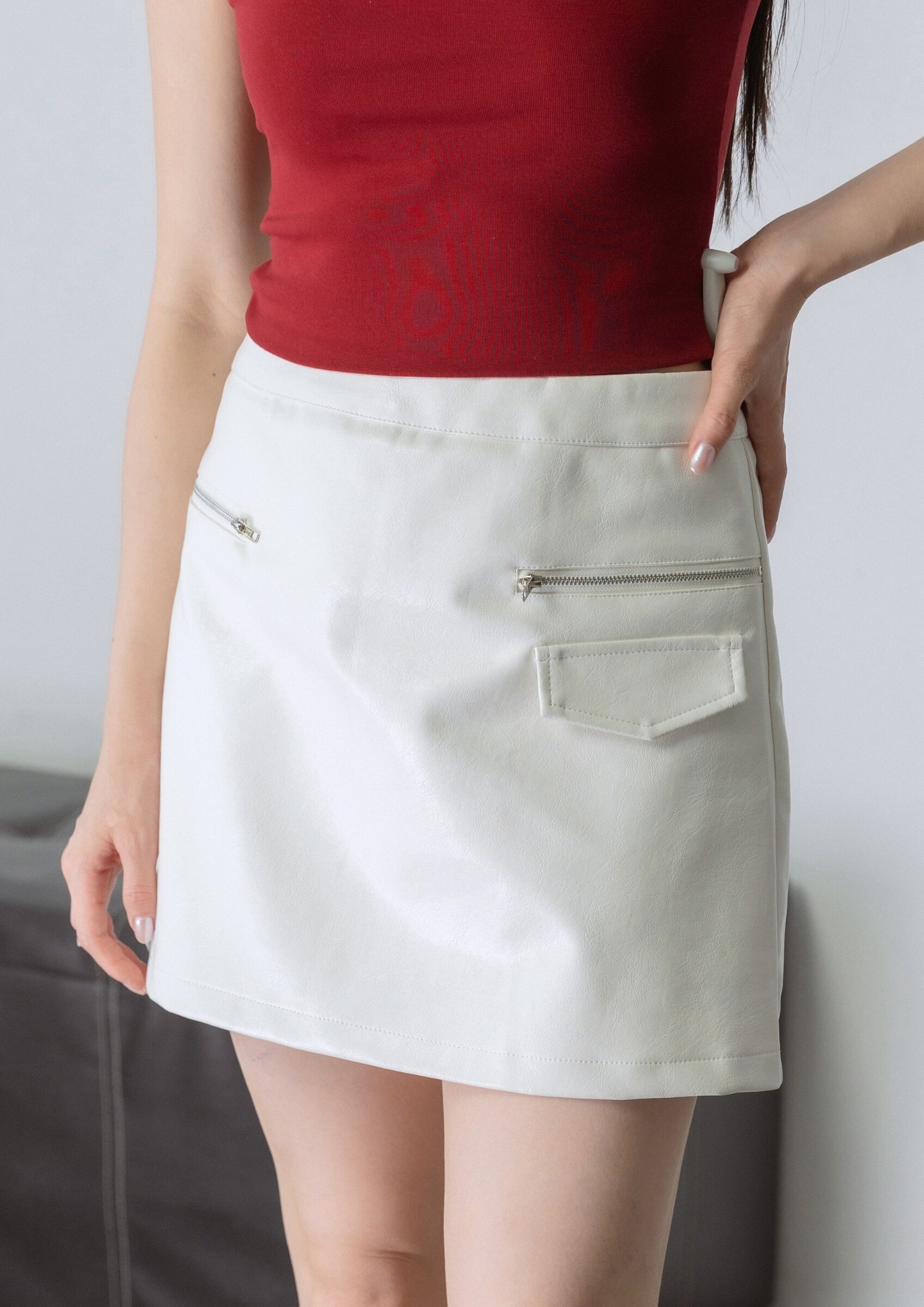 Leather Skirt ZSK5059