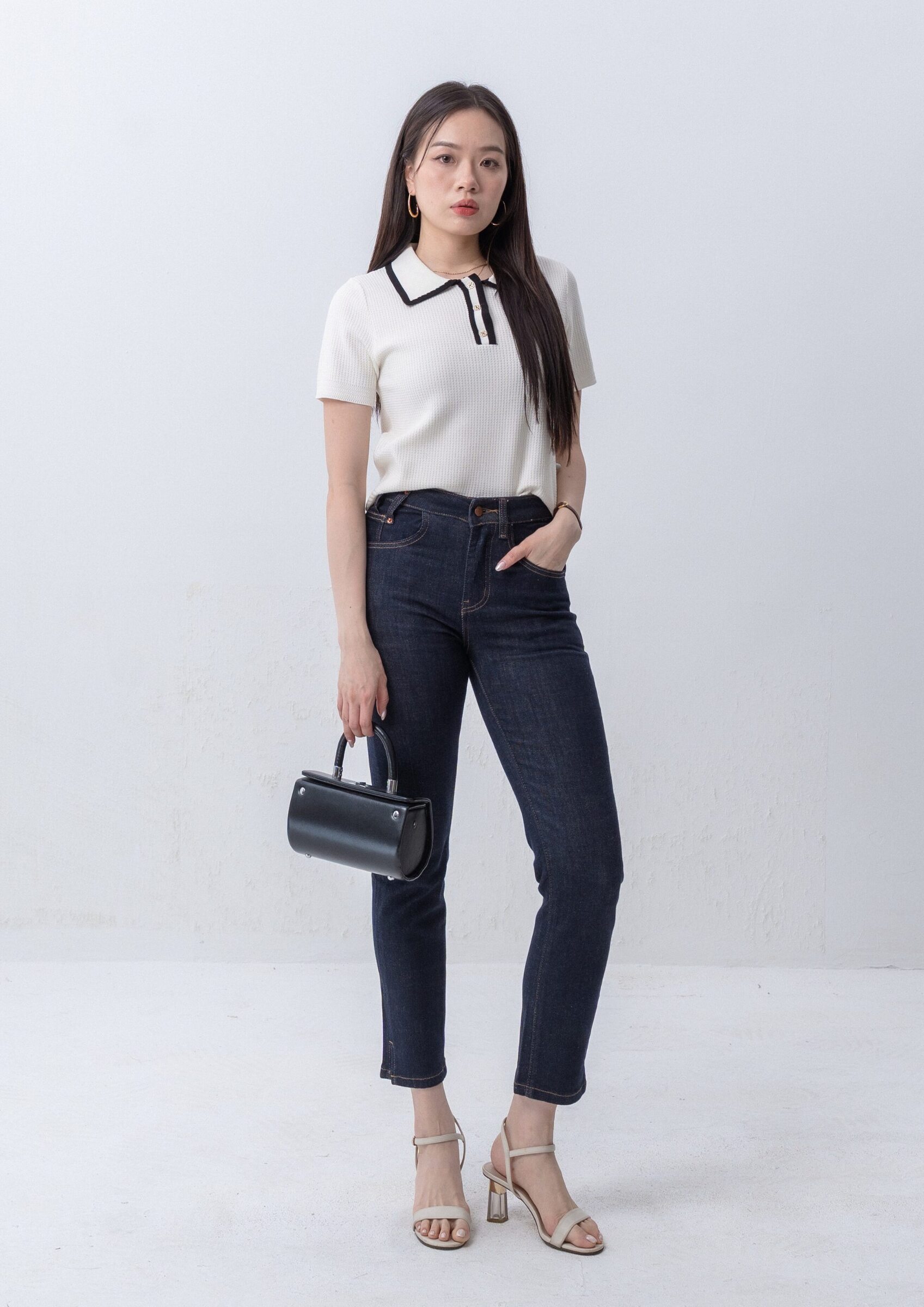 Slim-Fit Cropped Denim ZJL5036