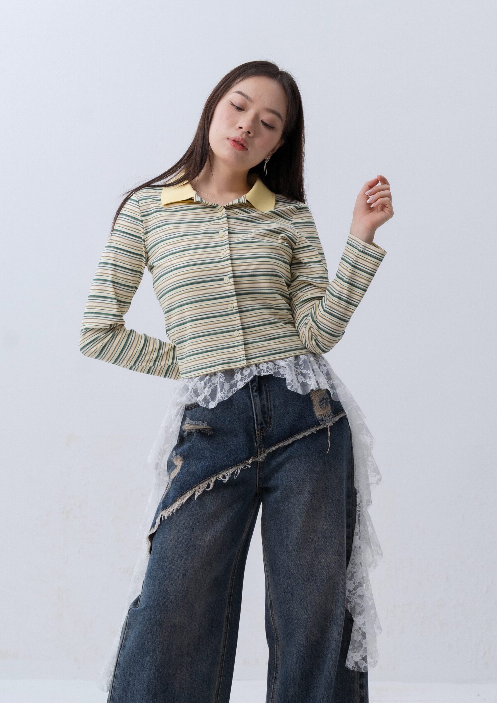 Multicolor Stripe Top ZBP5253