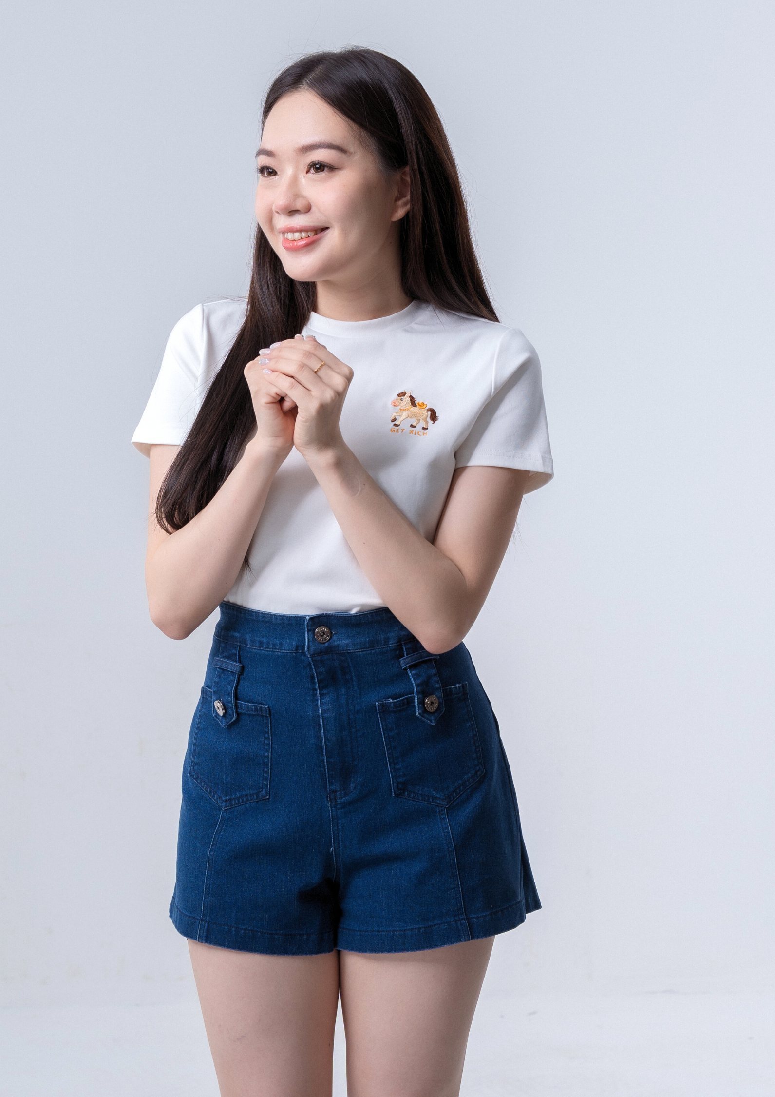 马上有钱Tee - WHITE ZBP5264