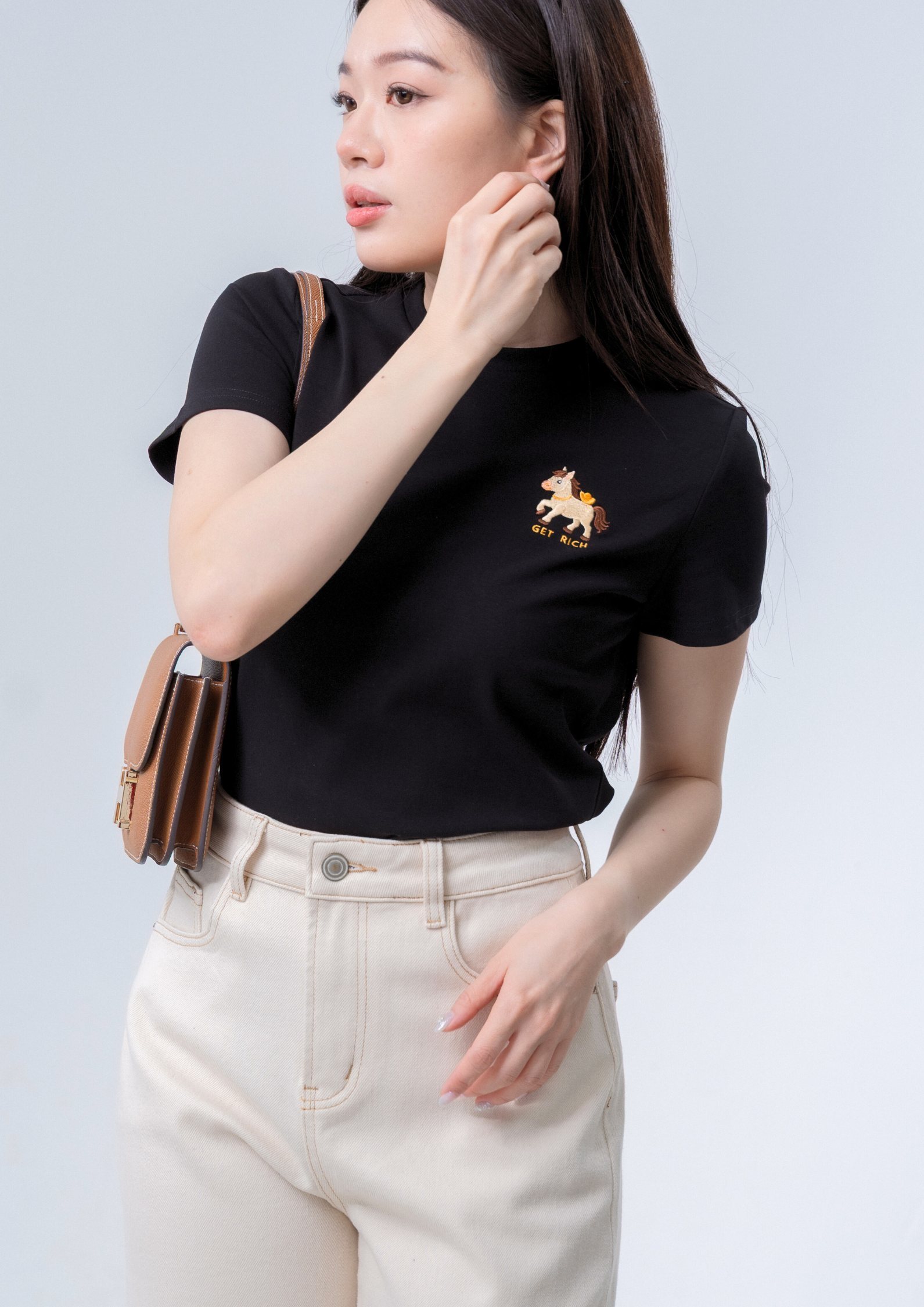 马上有钱Tee - BLACK ZBP5264