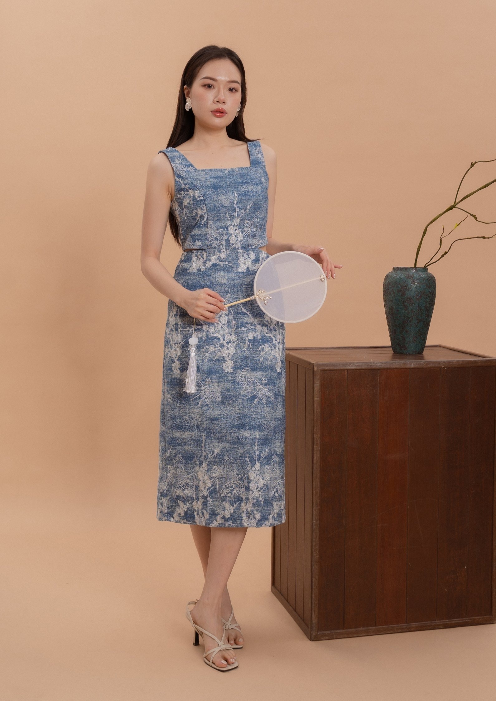 Denim Cheongsam Dresses ZBL5072