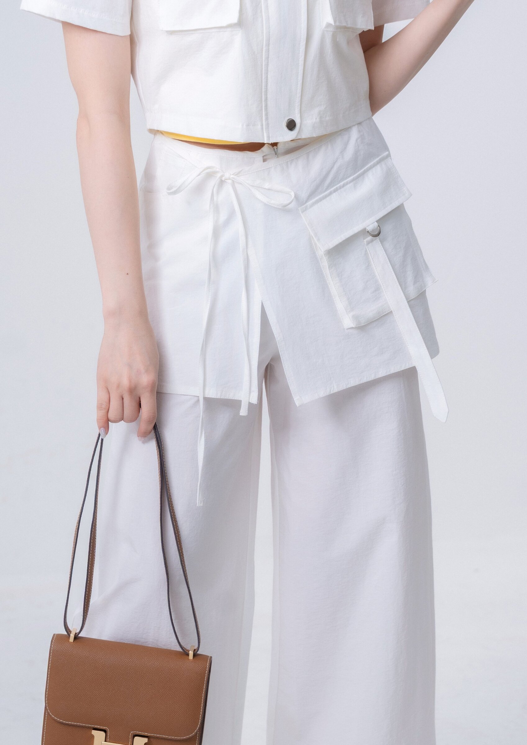 Cornelia Layered Skirt-Panel Pants ZLP5047