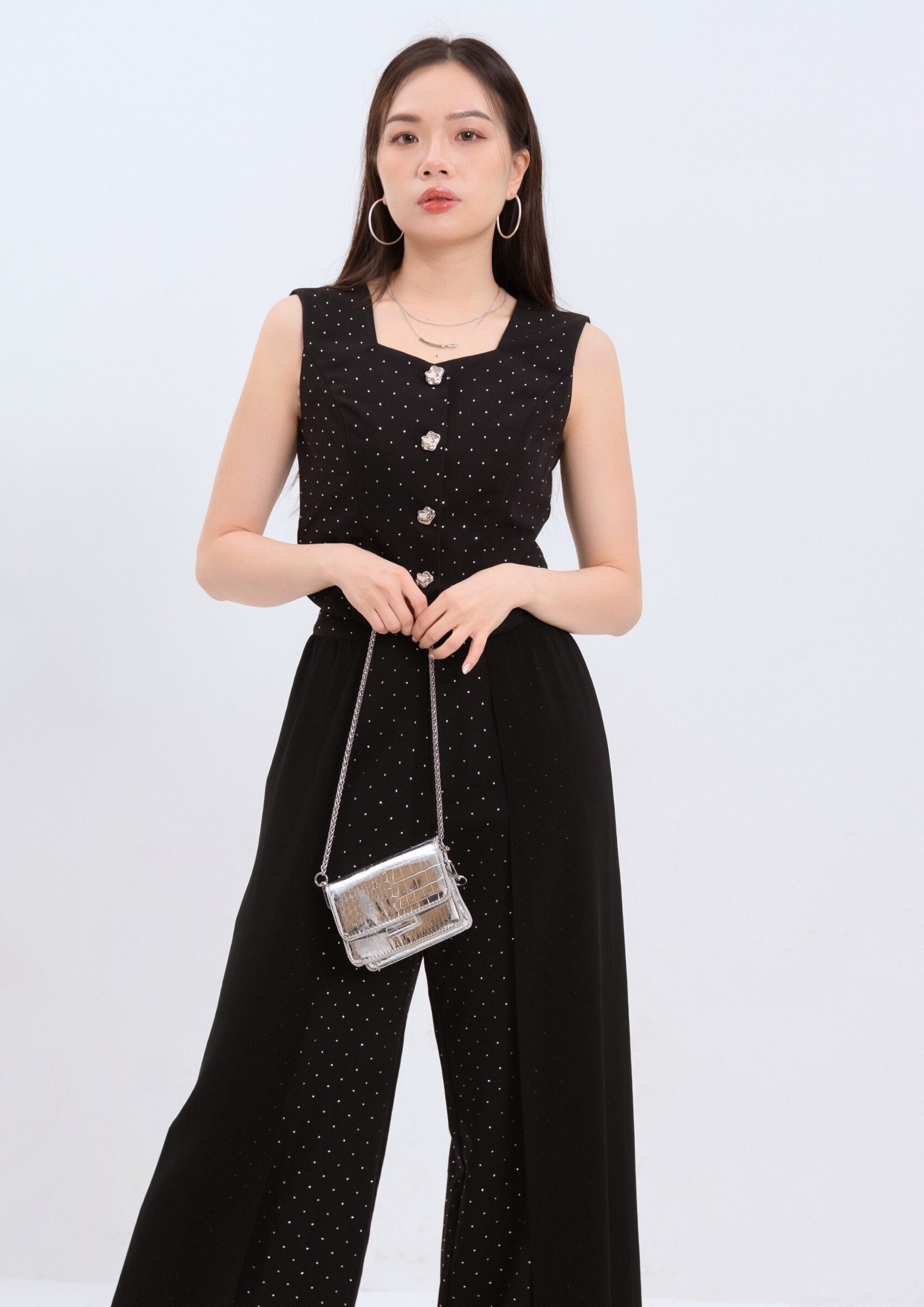 Rhinestone Vest Top ZBP5224