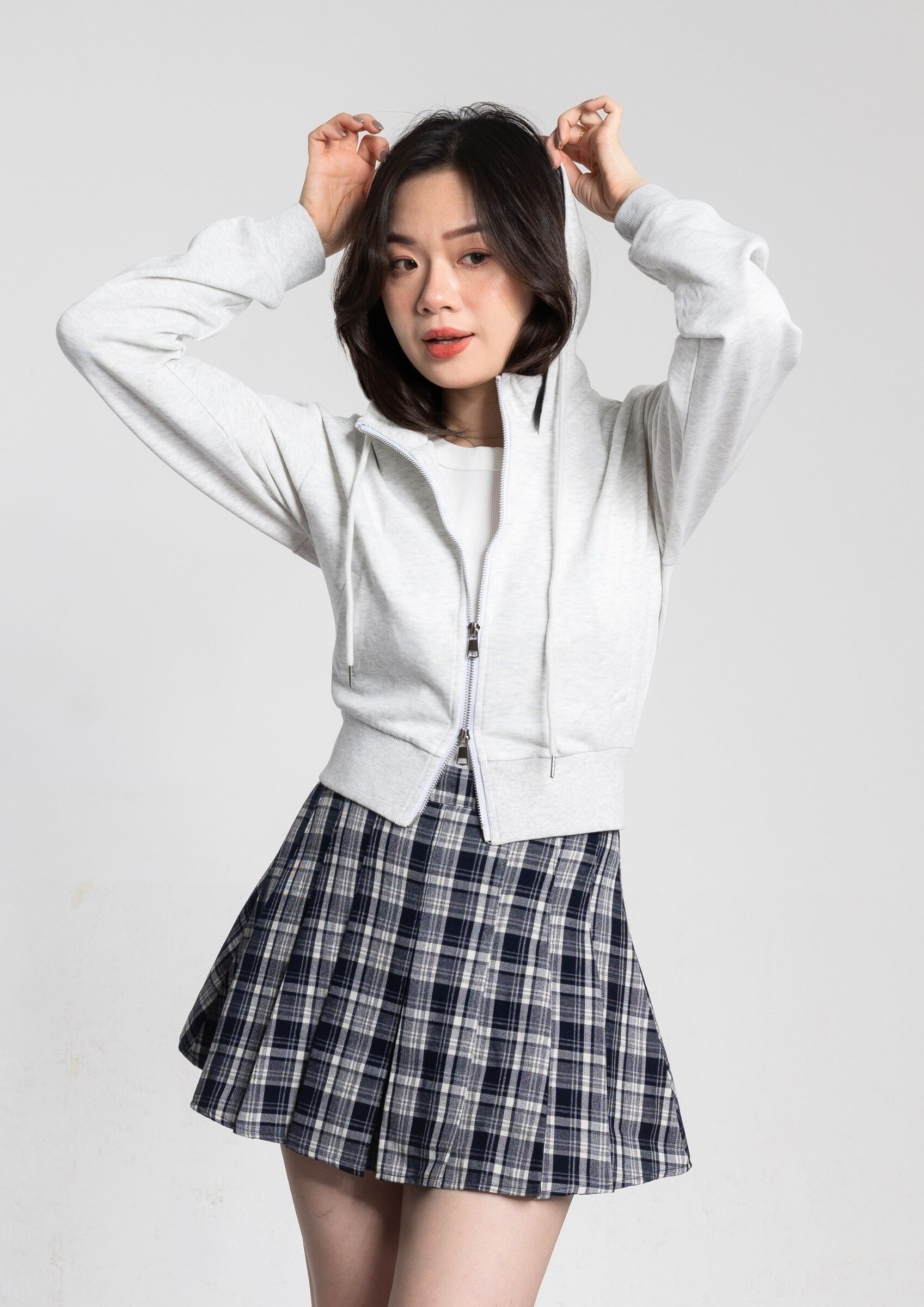 Cropped Hoodie Jacket ZBP6048