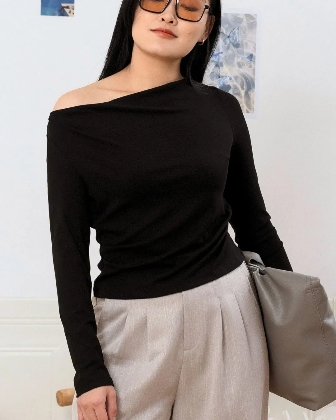 Off-Shoulder Optional Tee ZBP5059