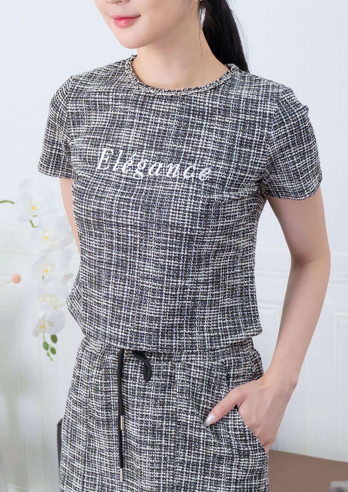 Sol Tweed Tee ZBP5153