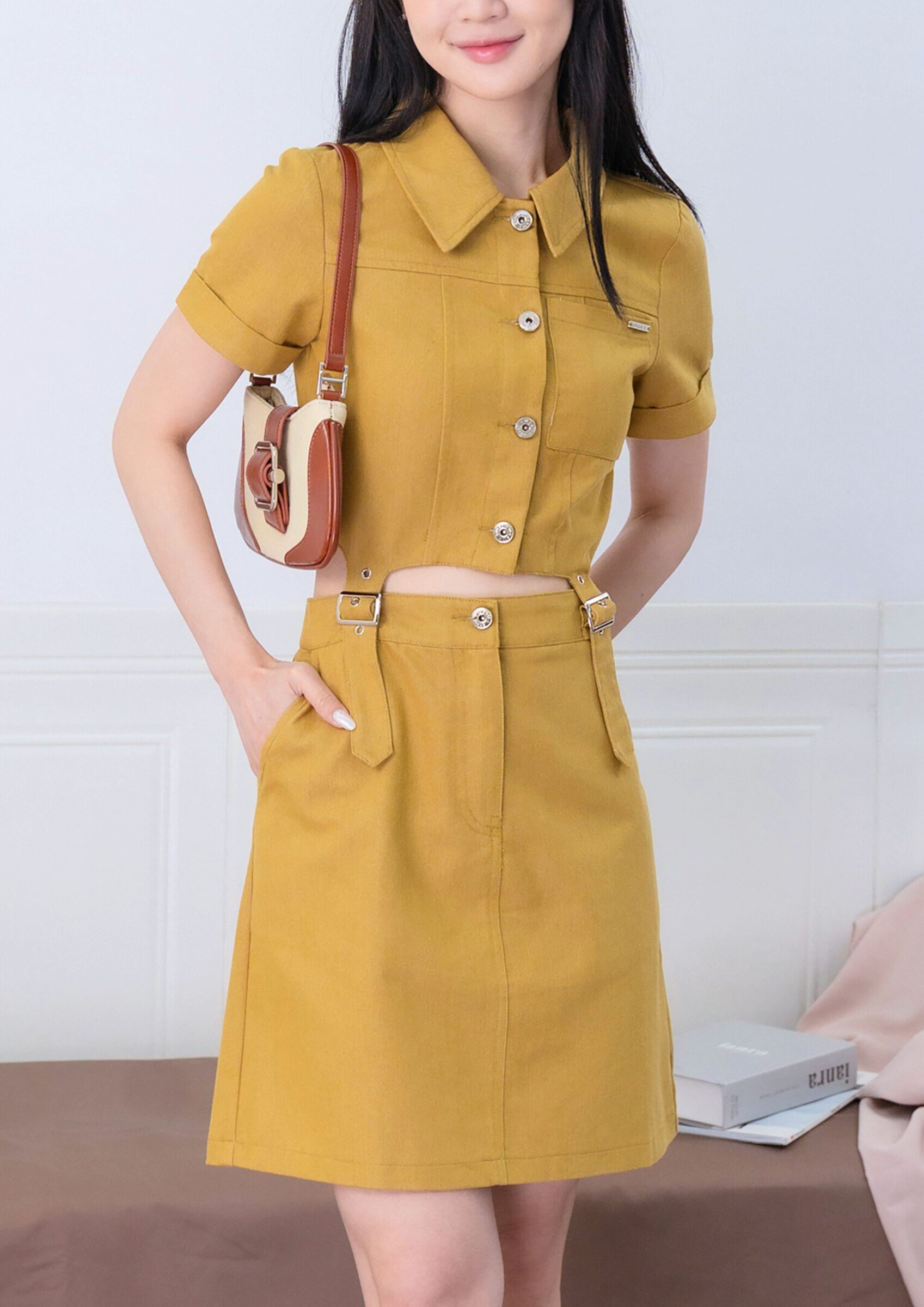 Belted Two-Piece Dress ZBL5044