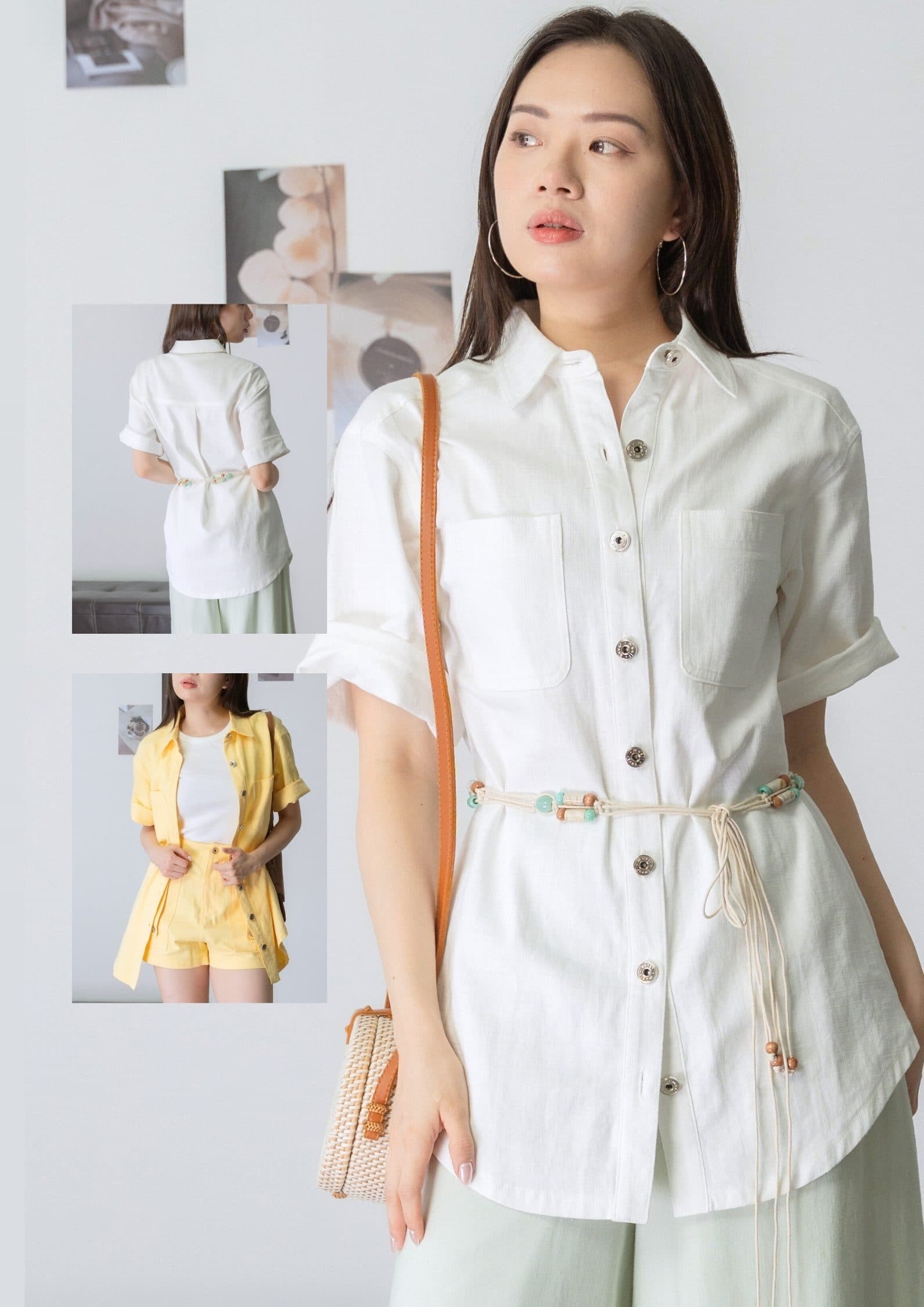 Octavia Longline Button-Up Shirt ZBP5191
