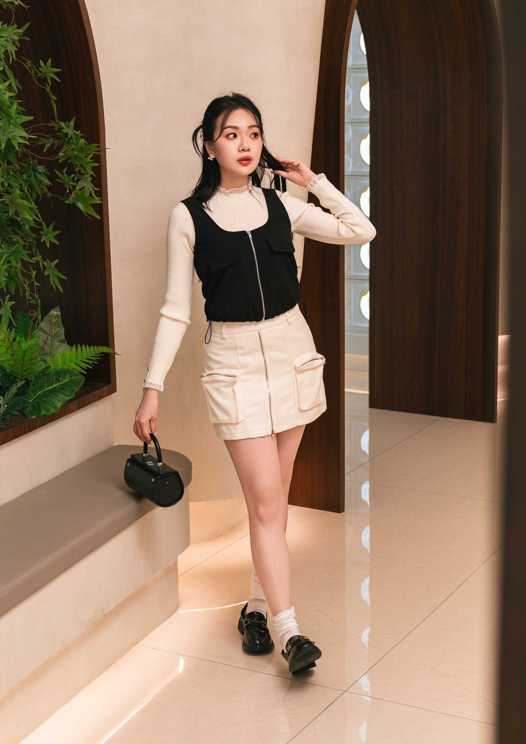 Pocket Mini Skirt ZSK5065