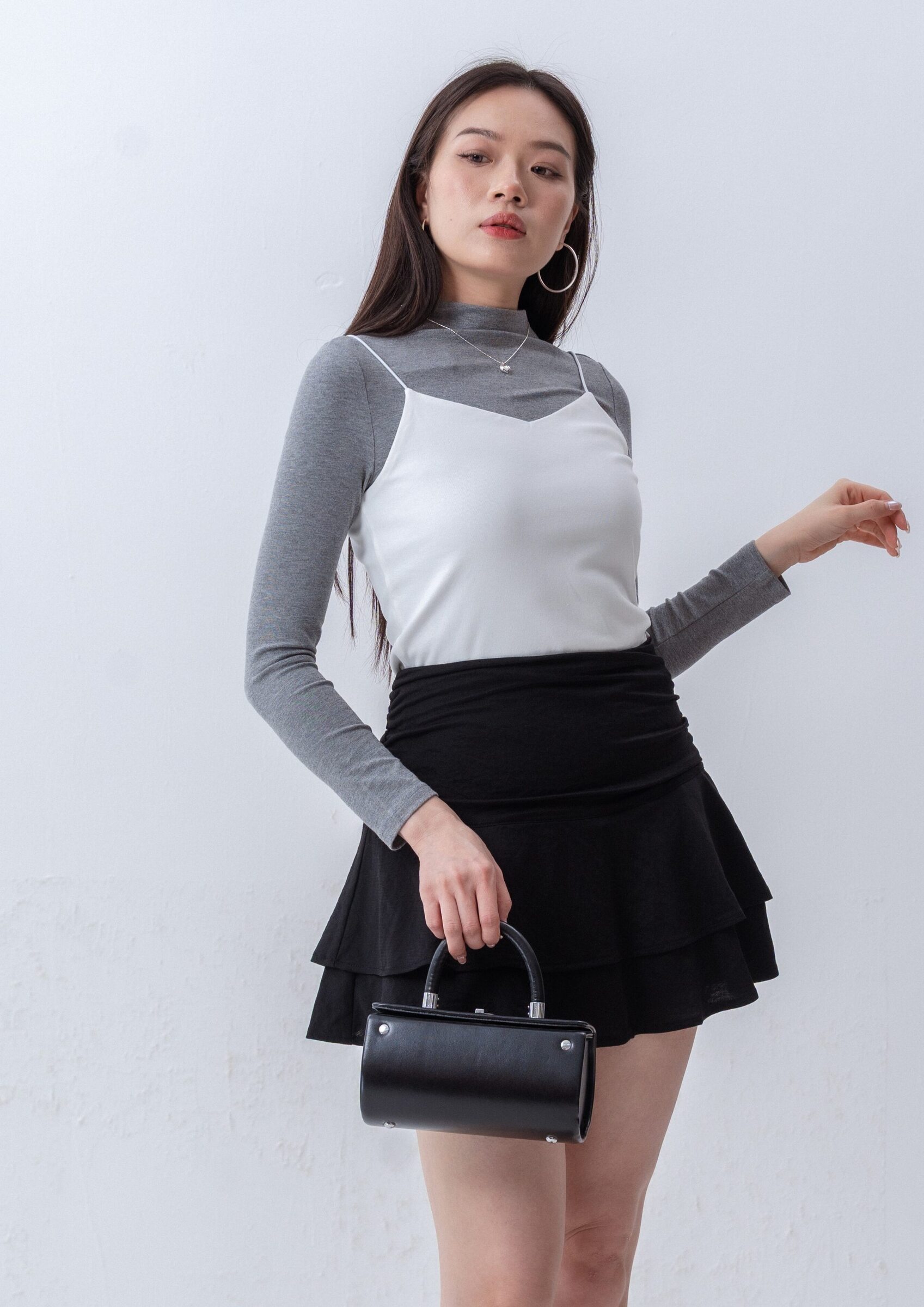 Ruffle Hem Skirt ZSK5060
