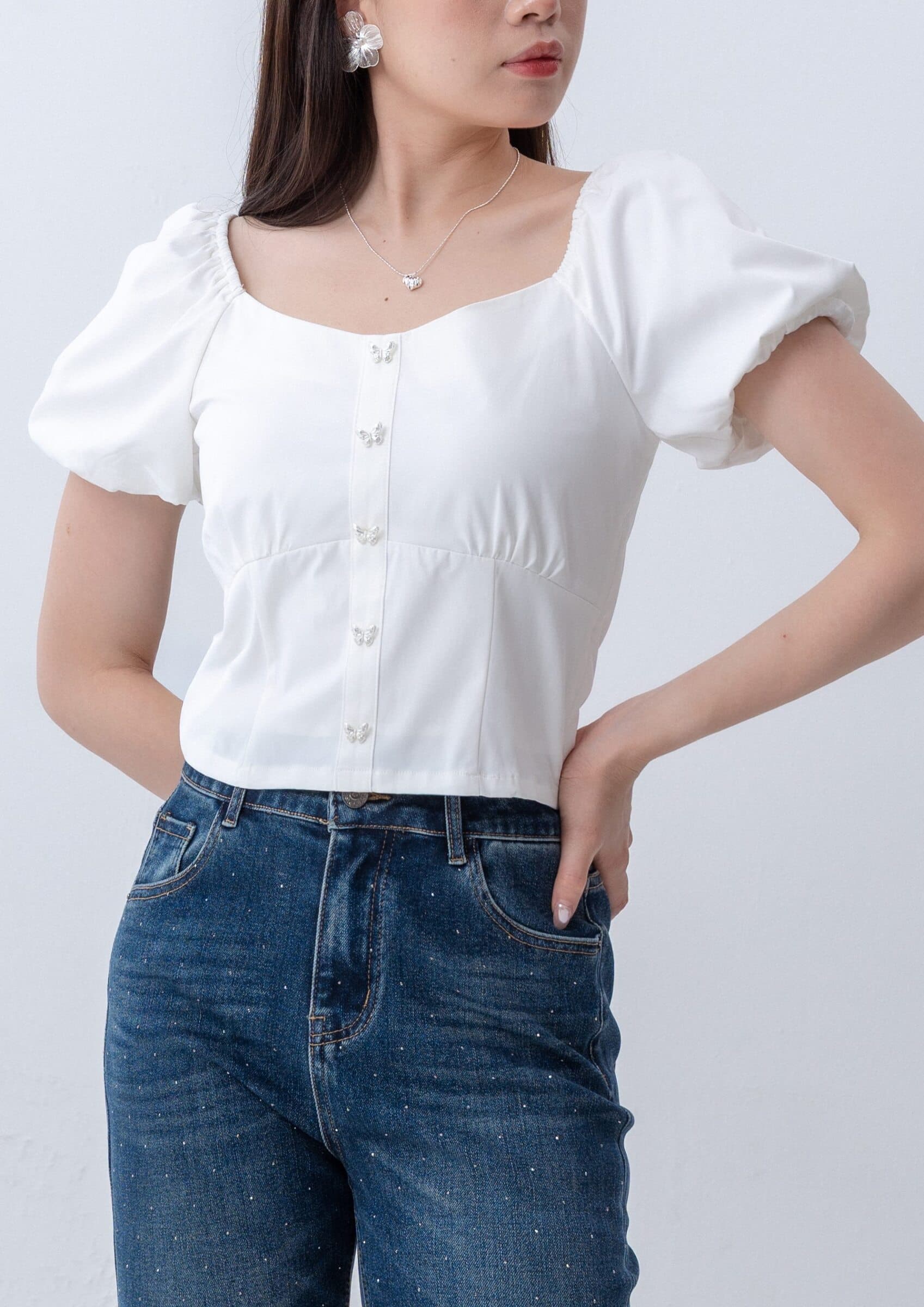 Puff Sleeve Top ZBP5221