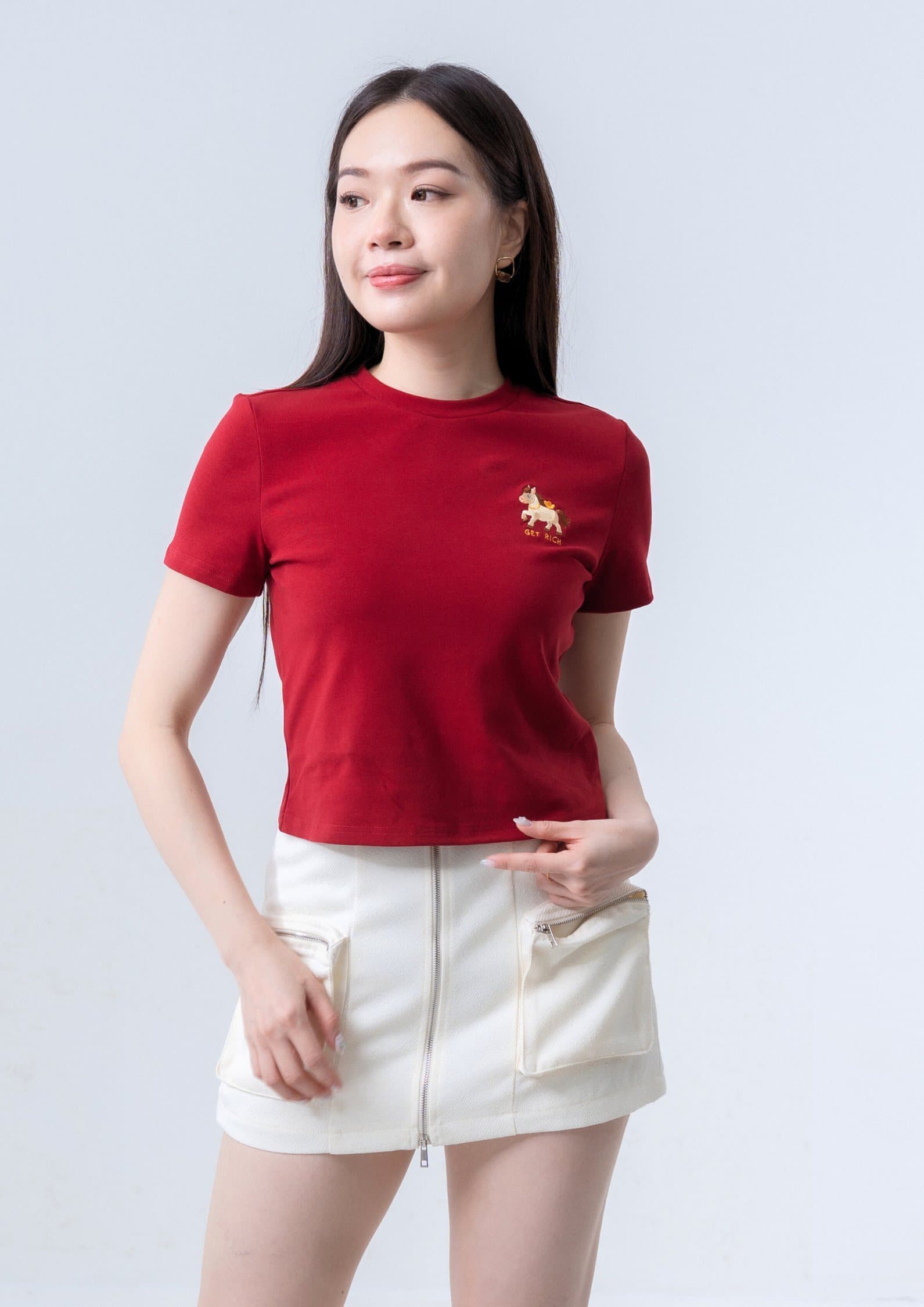 马上有钱Tee - RED ZBP5264