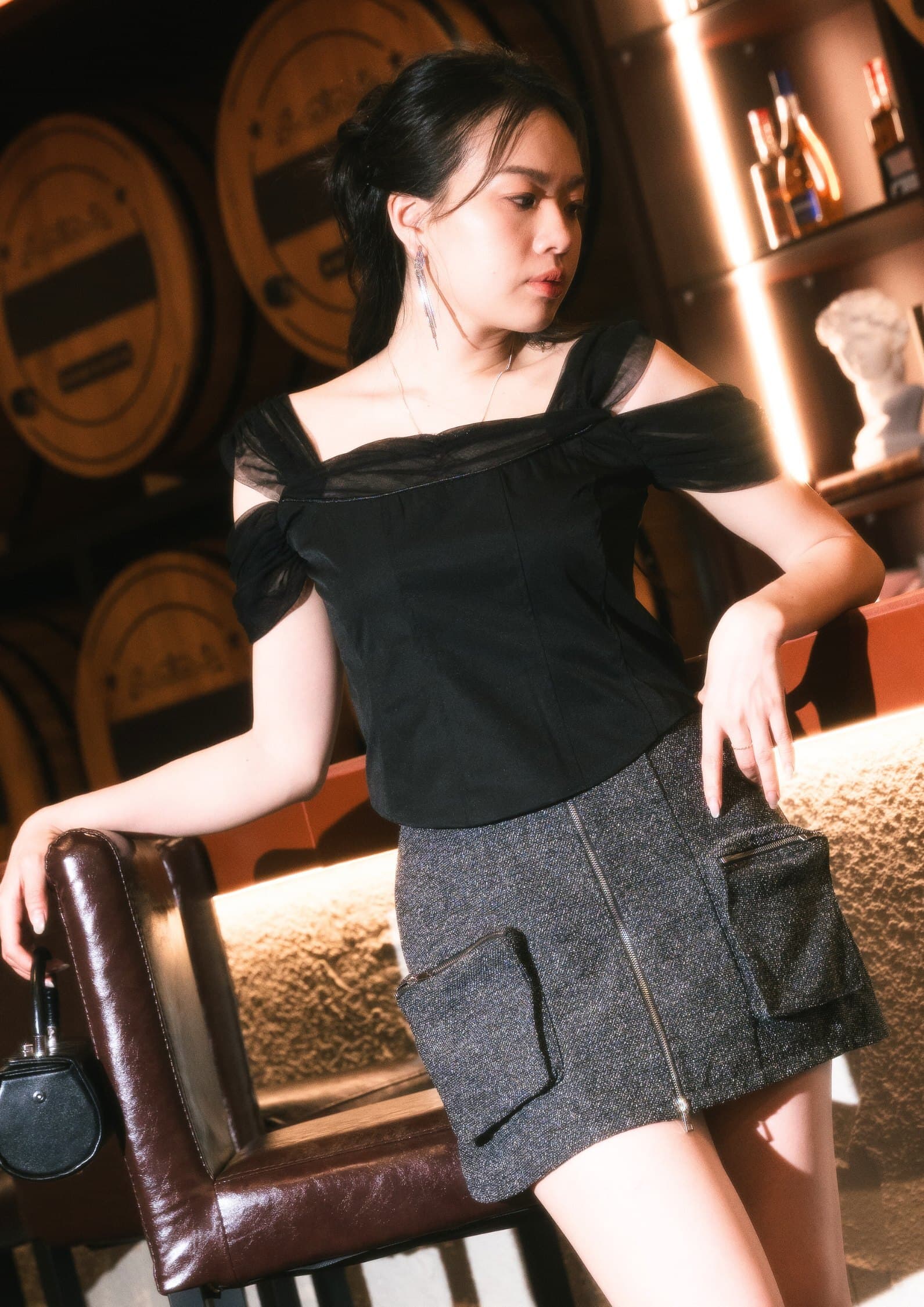 Mesh Sleeve Top ZBP5237