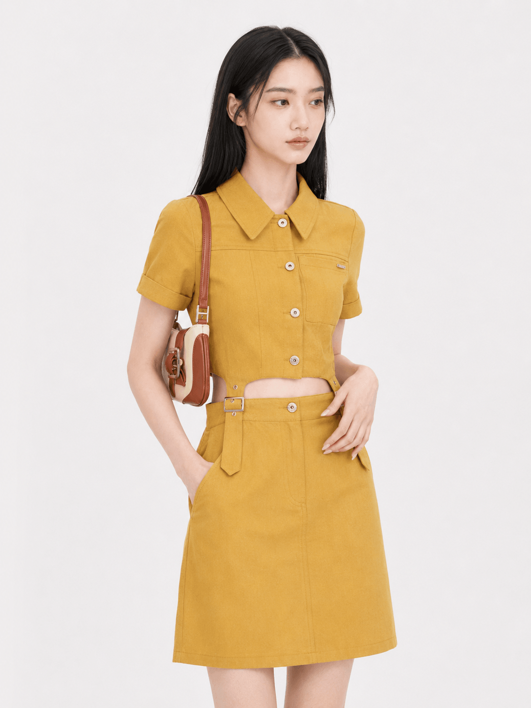 Belted Two-Piece Dress ZBL5044