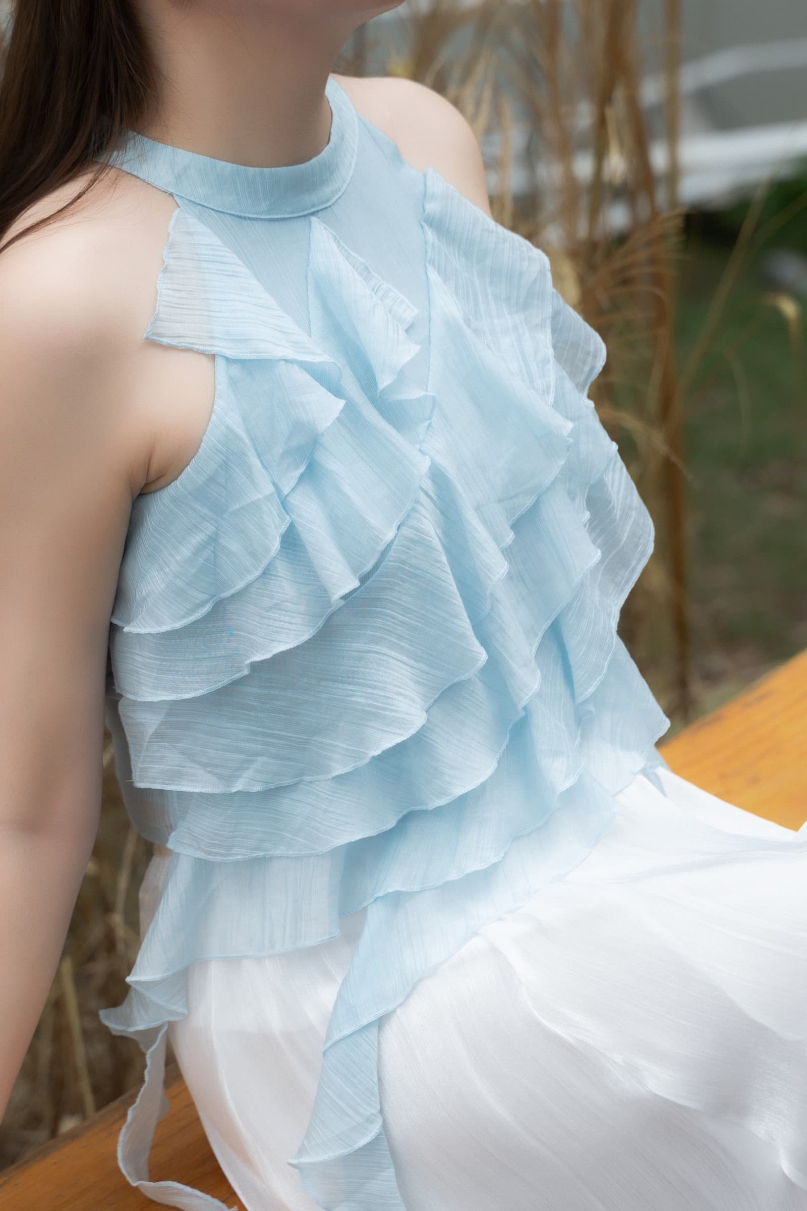 Chaya Ruffle Halter Top