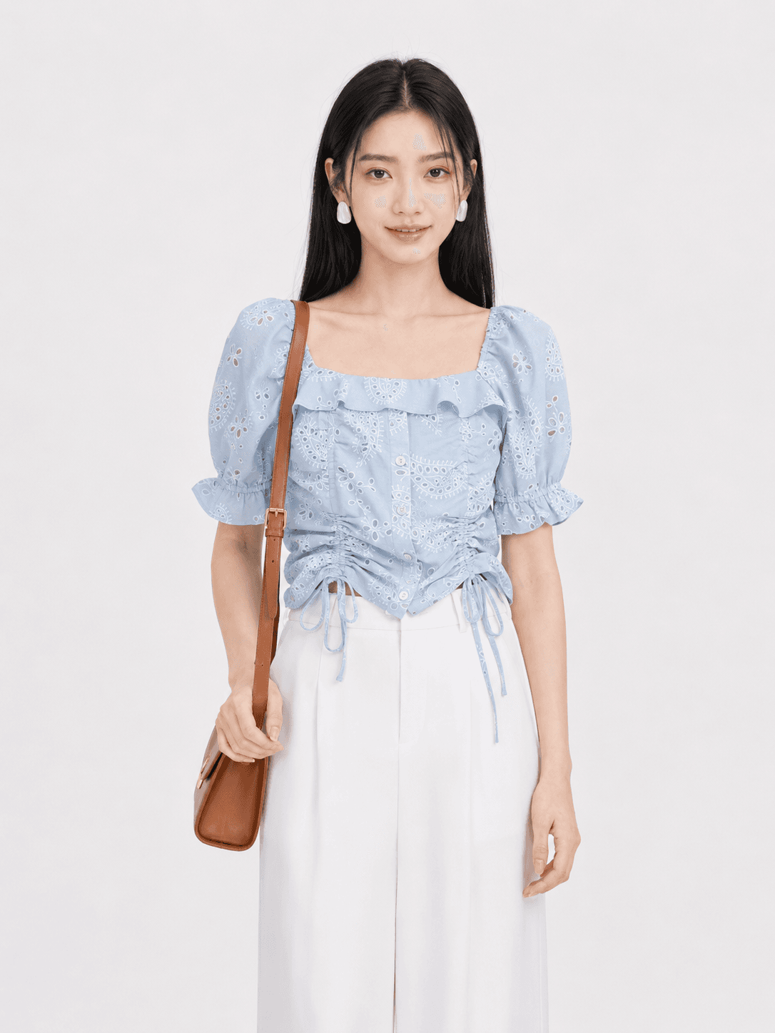 Clara Square Neck Floral Top ZBP5122