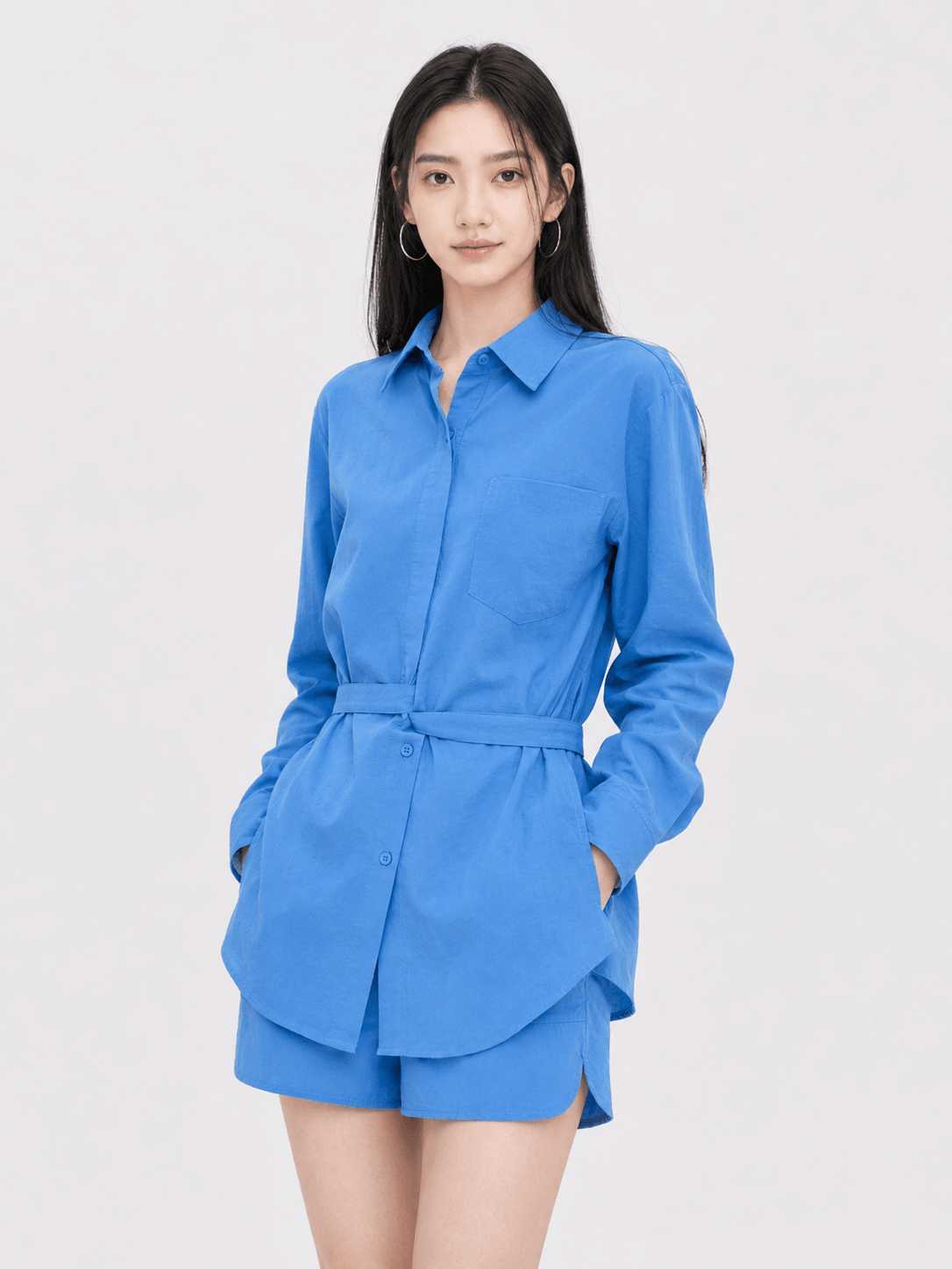 Elegant Organza Top & Shorts Set ZBL5063