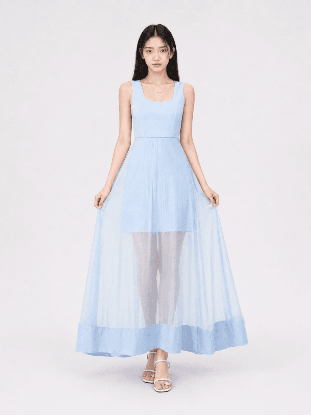 Ethereal Blue Dress ZBL5076