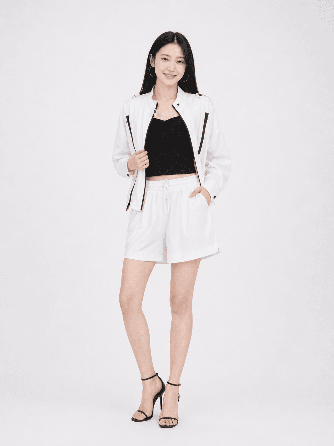 Faith Satin Matching Suit ZBL5055