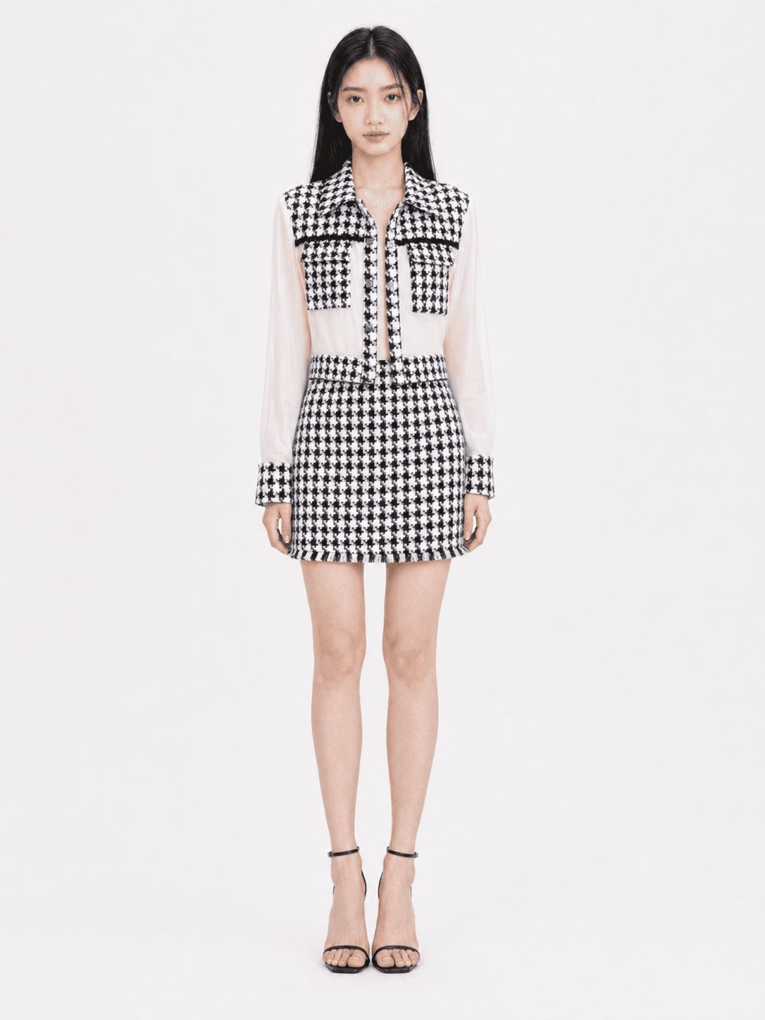 Houndstooth Skirt ZSK5067