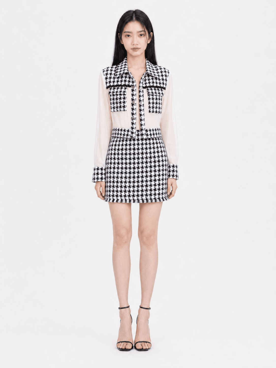 Houndstooth Skirt ZSK5067