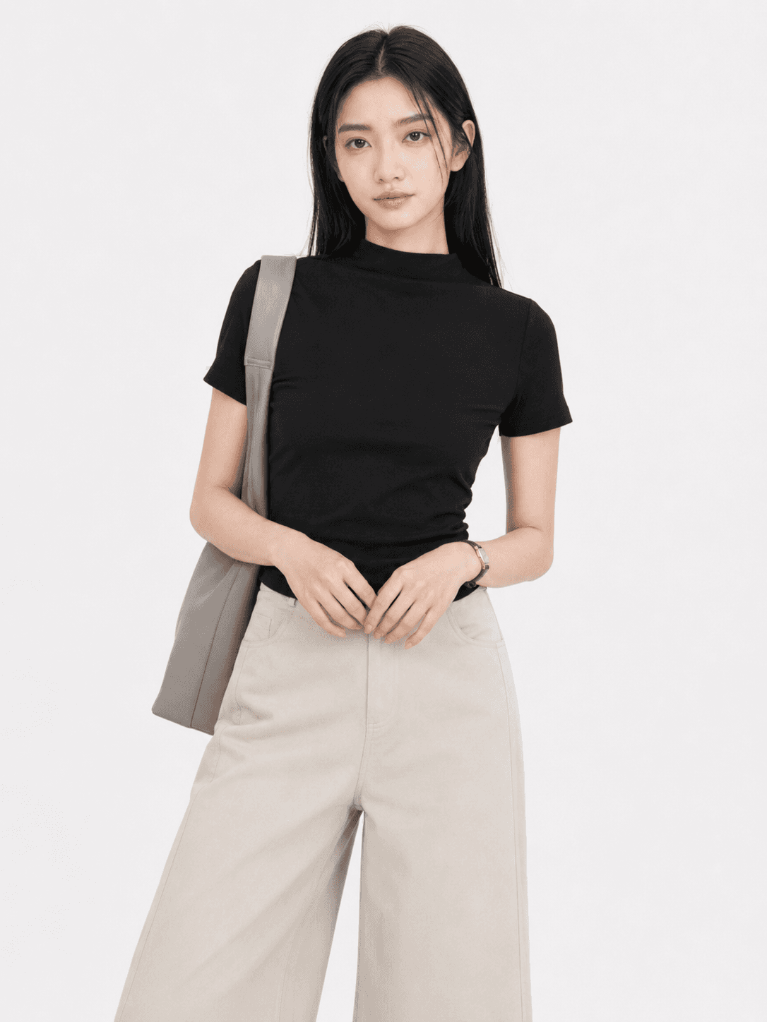 Laura Mock Neck Tee ZBP5058