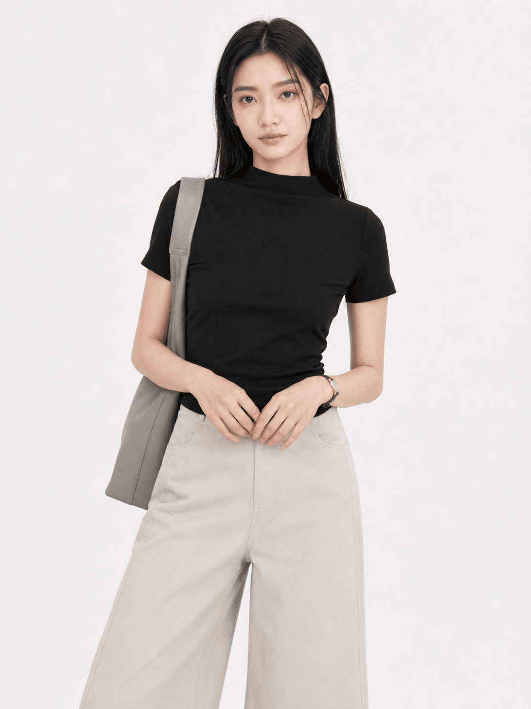 Laura Mock Neck Tee ZBP5058