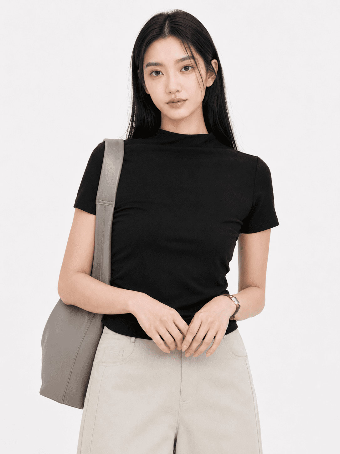 Laura Mock Neck Tee ZBP5058