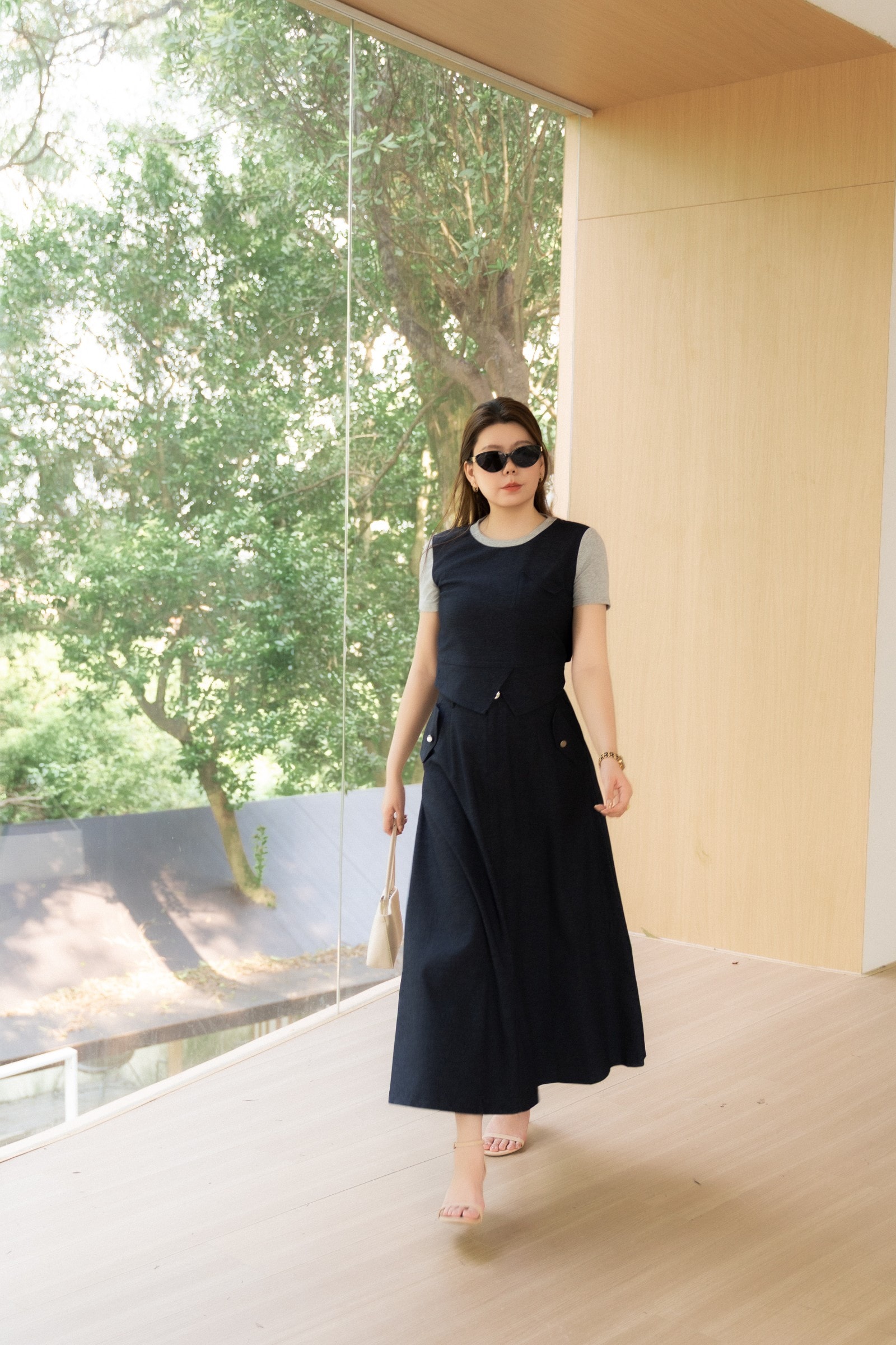 Midi Length Skirt