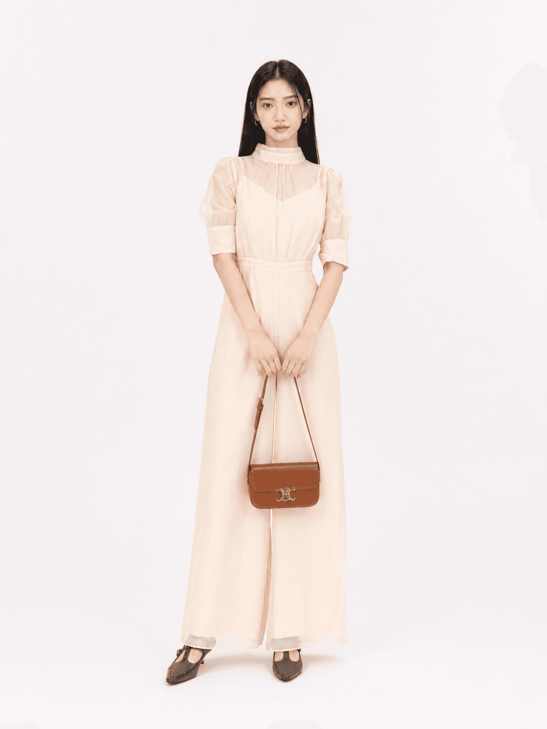 Satin wide-leg jumpsuit ZBL5043