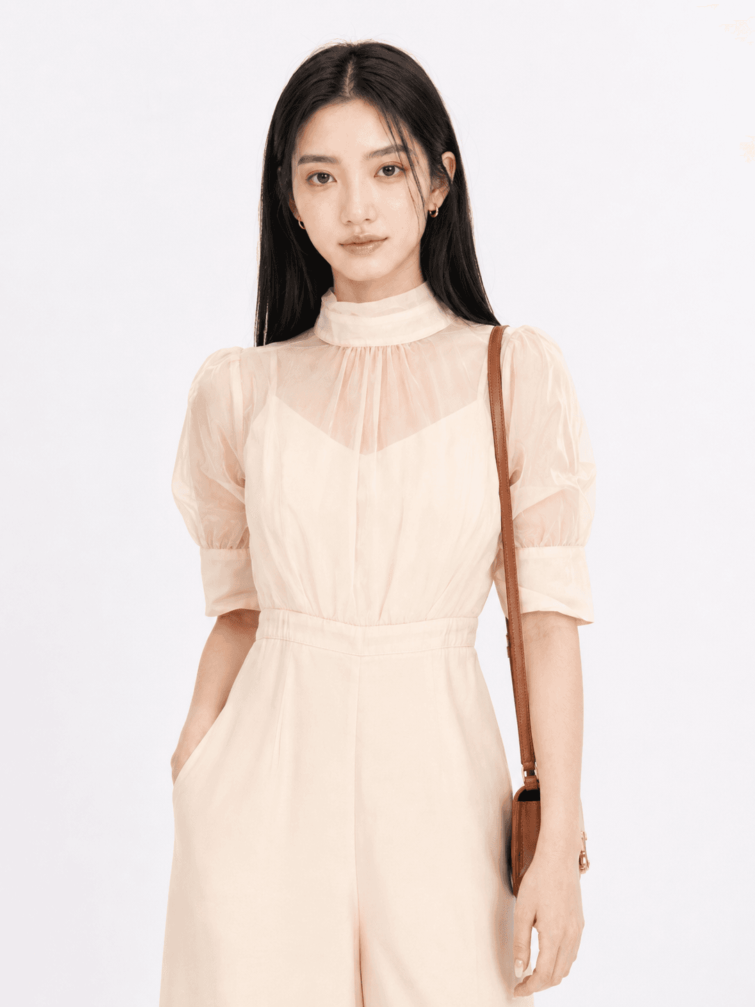Satin wide-leg jumpsuit ZBL5043