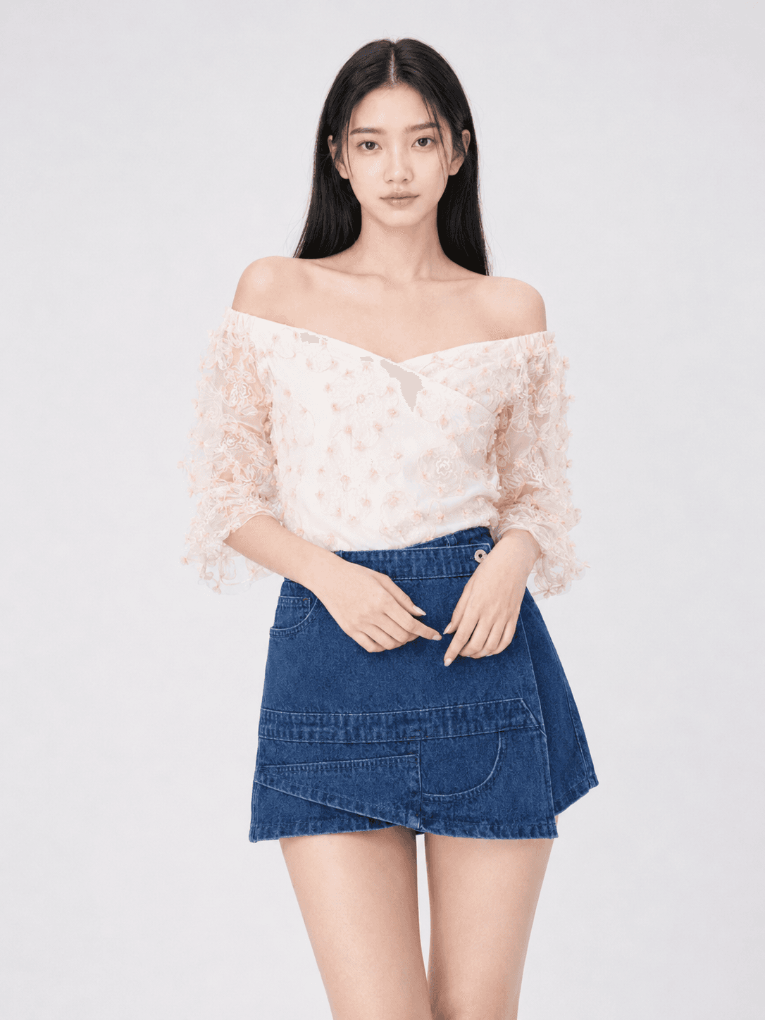Scarlett Denim Skorts ZJP5004