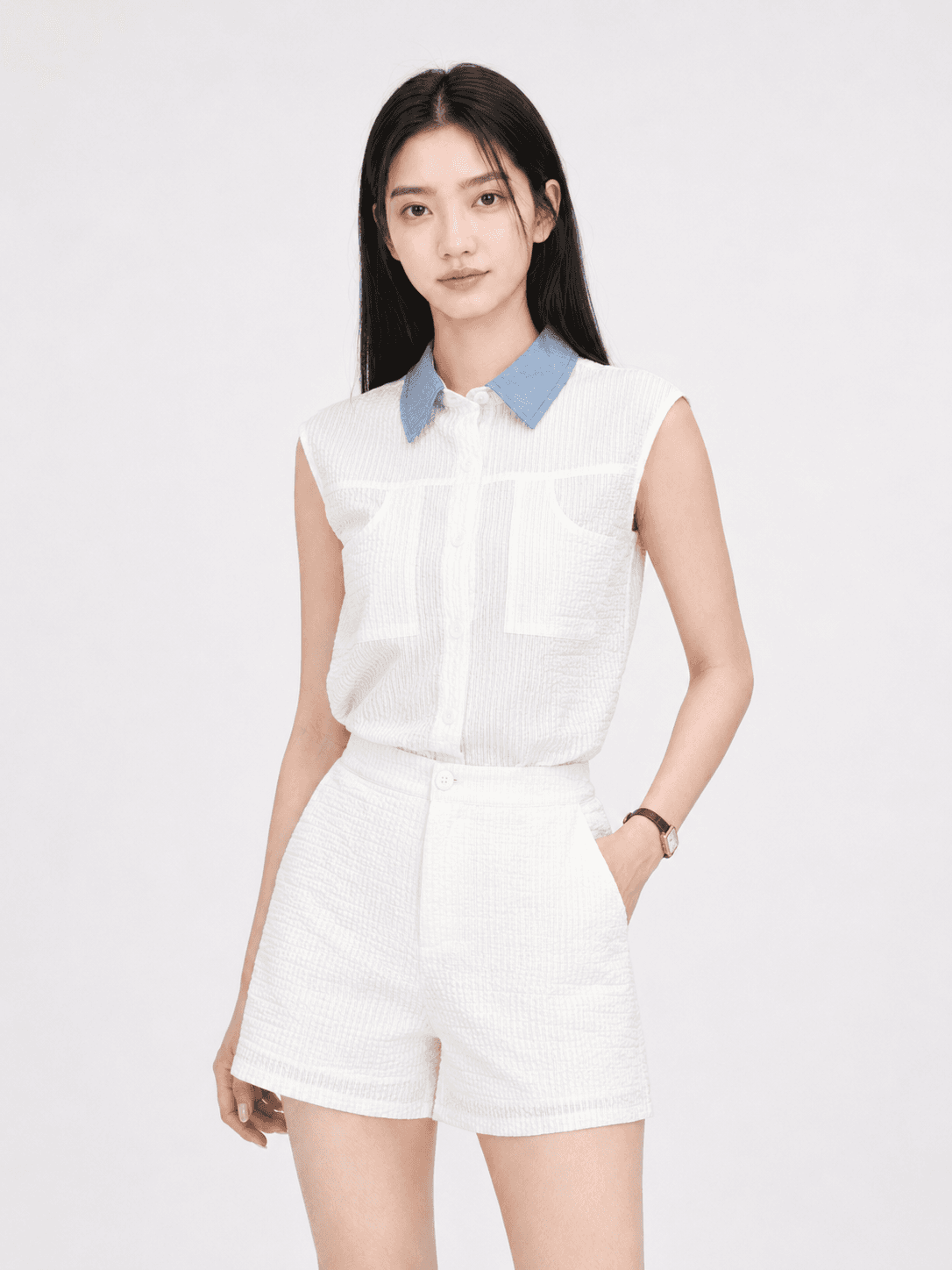 Sleeveless Two-Piece Set ZBL5052