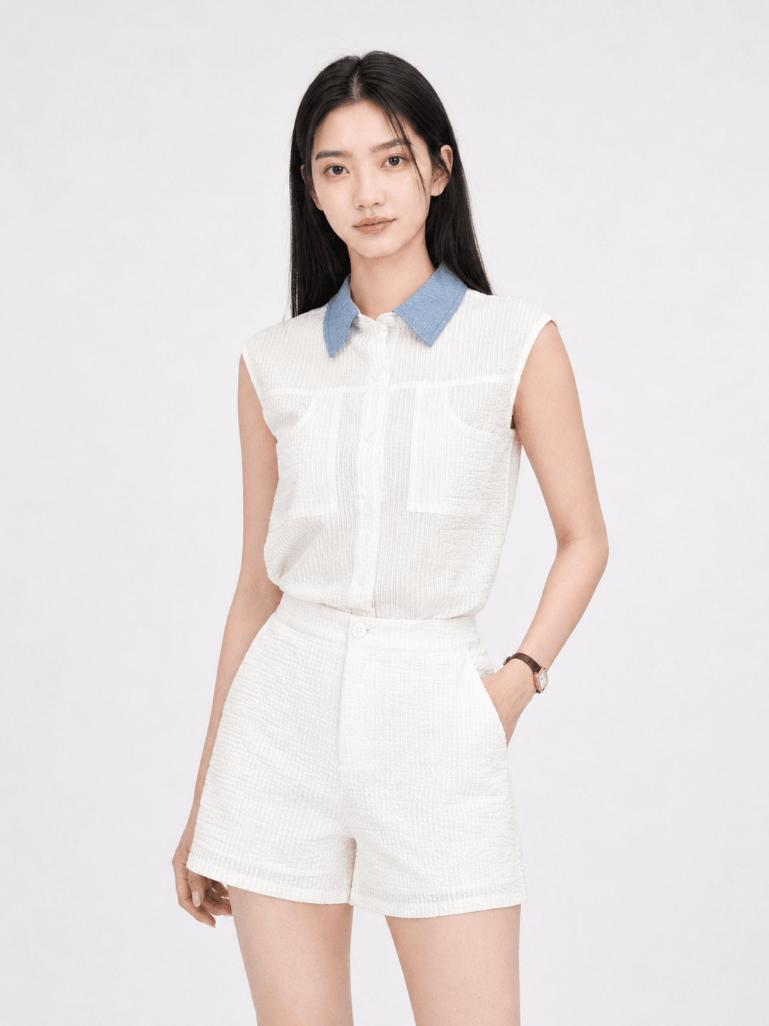 Sleeveless Two-Piece Set ZBL5052