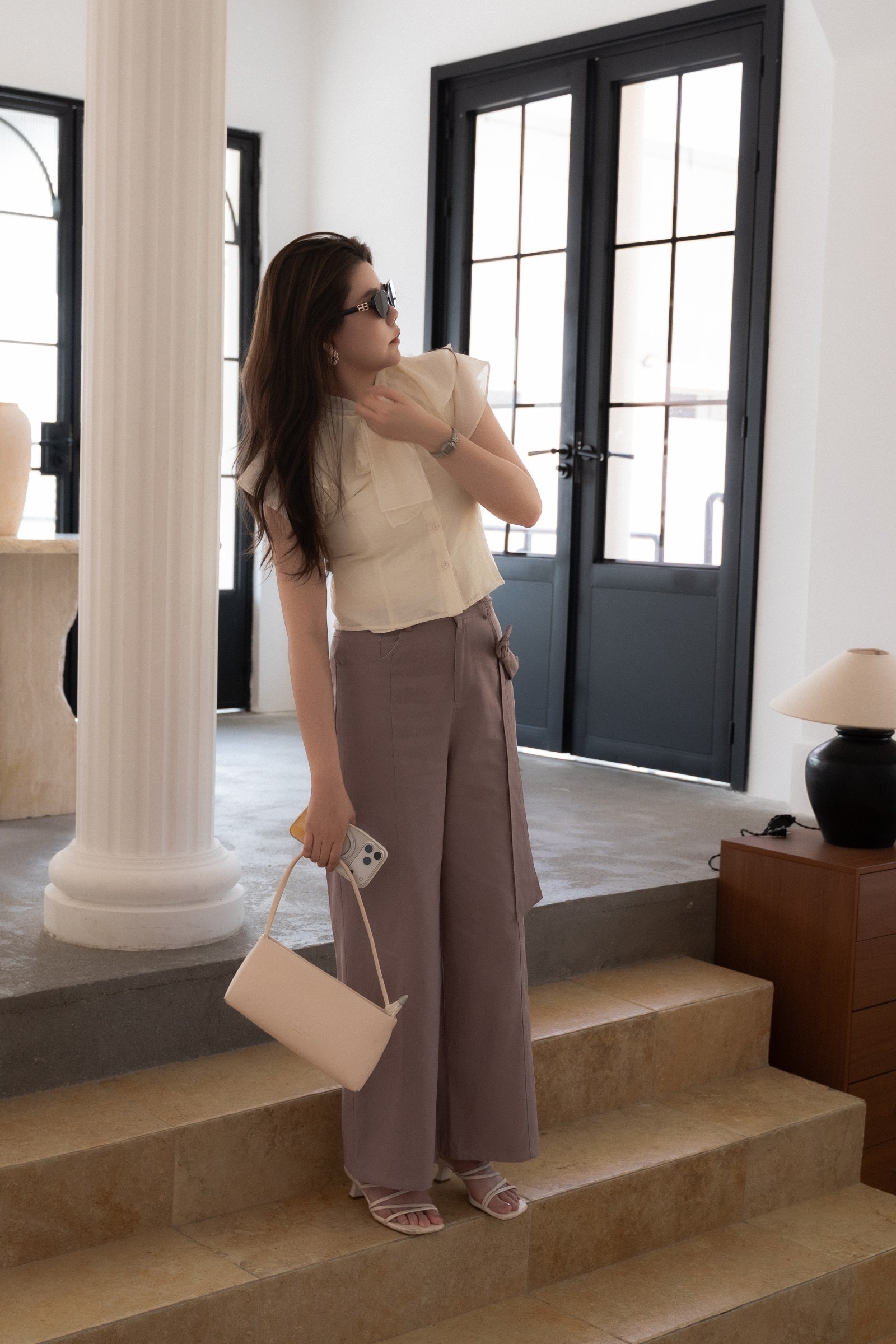 Taupe Twill Pants