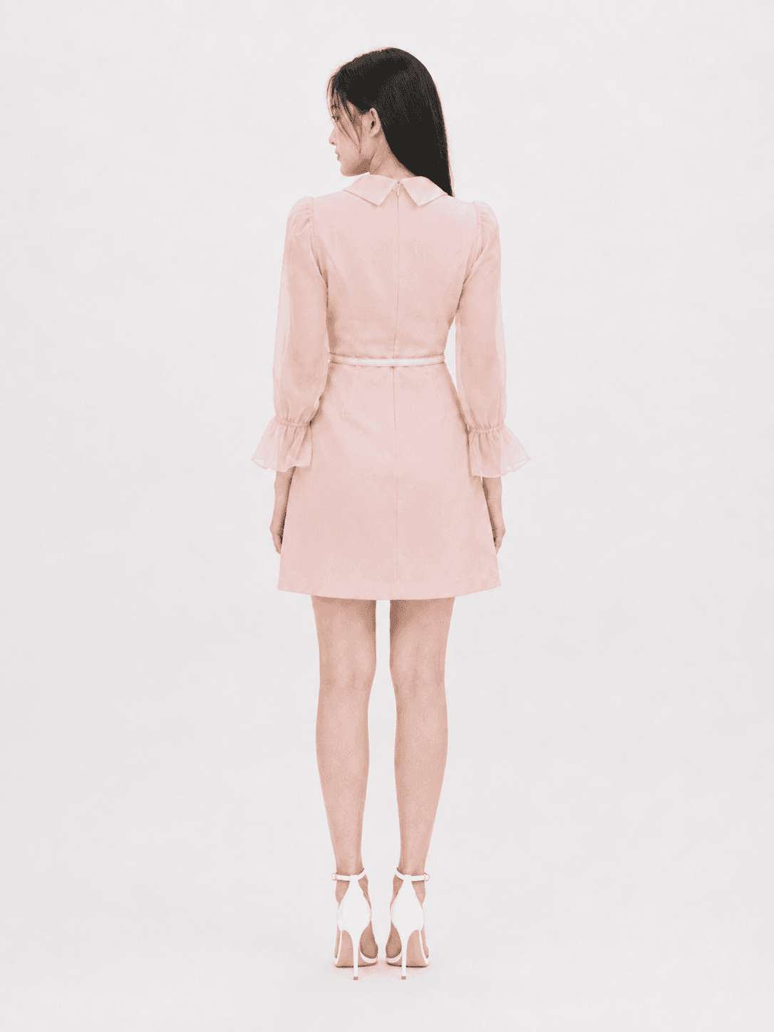 Lila Linen Organza Dress ZBL5006