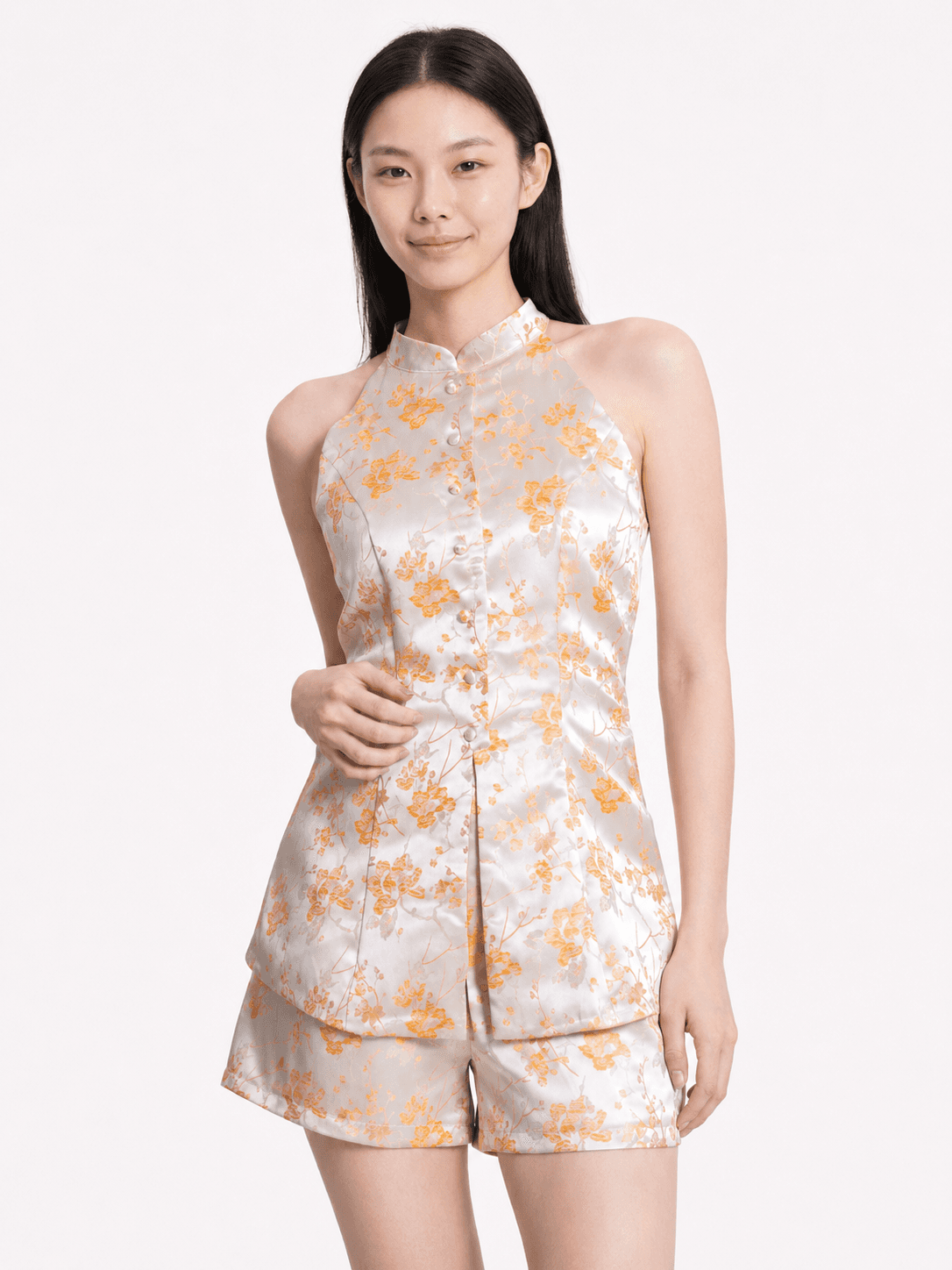 Floral CNY Halter Set ZBL6002