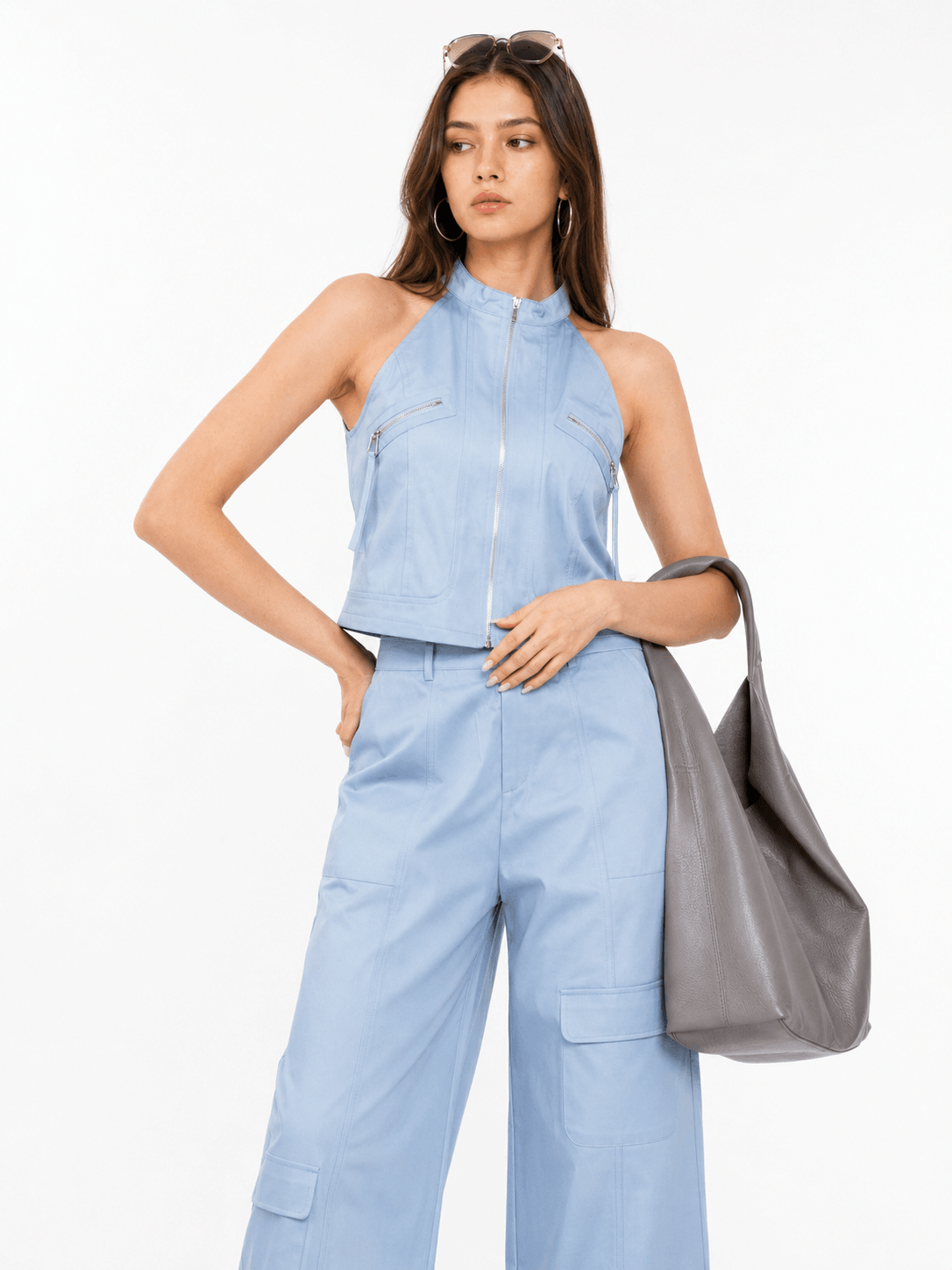 Sibyl Halter Neck Vest Top ZBP6005