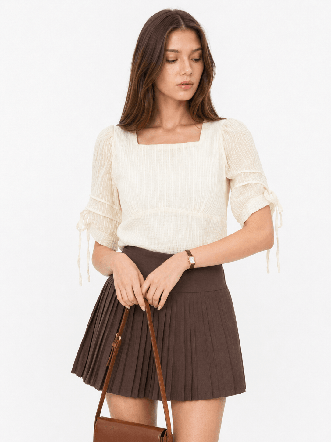 Organza Square-Neck Top ZBP6011