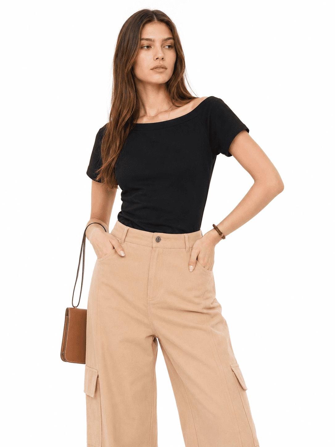 Off-Shoulder Tee ZBP6019