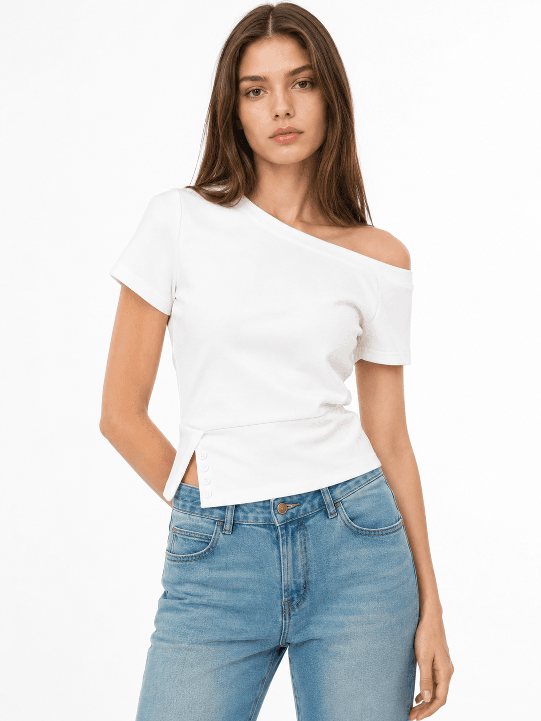 Off-Shoulder Tee ZBP6019