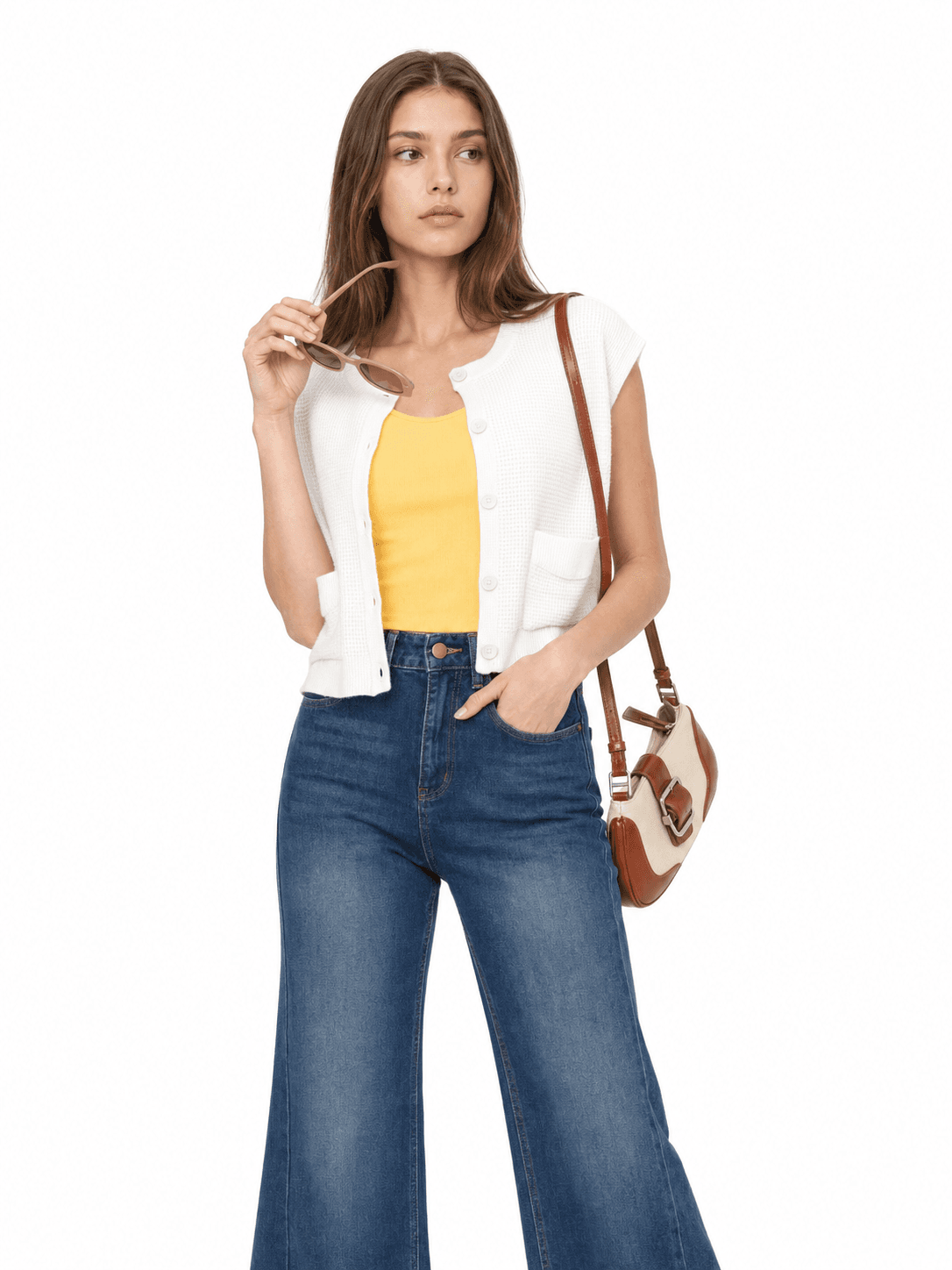 Textured Knit Vest ZBP6029