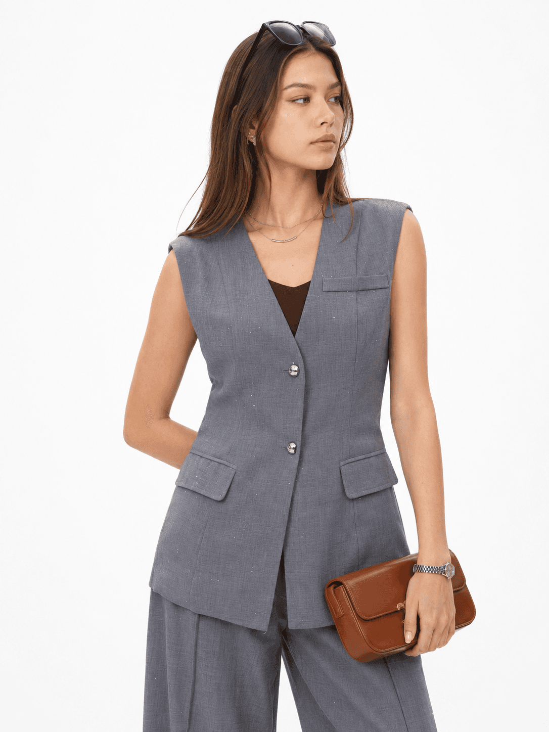 Quorra Longline Blazer Vest ZBP6032