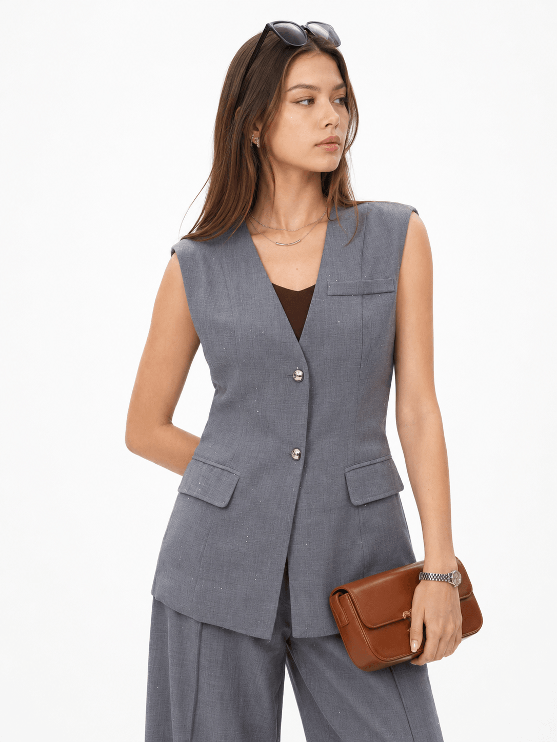 Quorra Longline Blazer Vest ZBP6032