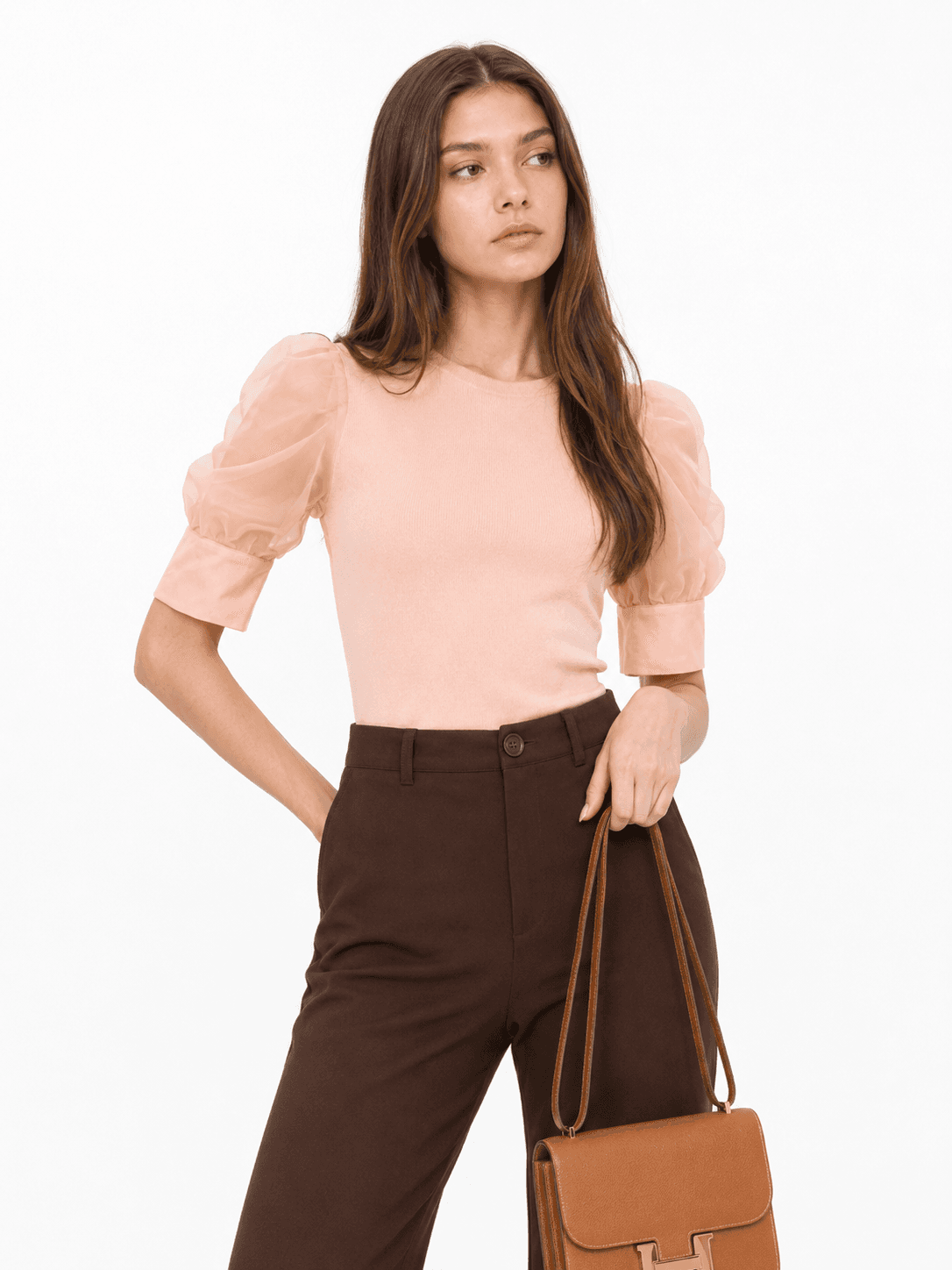 Mesh Sleeve Top ZBP6054