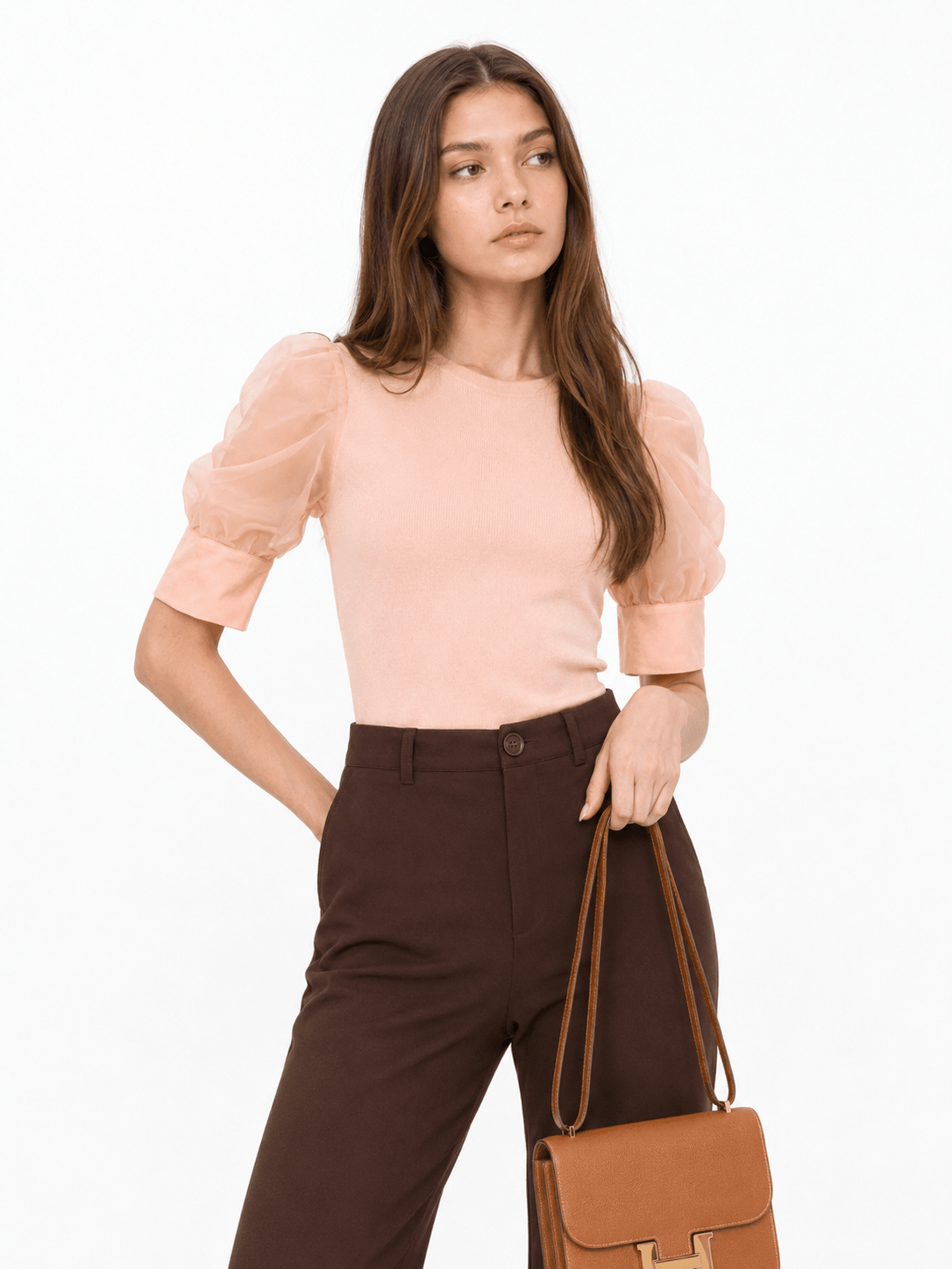 Mesh Sleeve Top ZBP6054