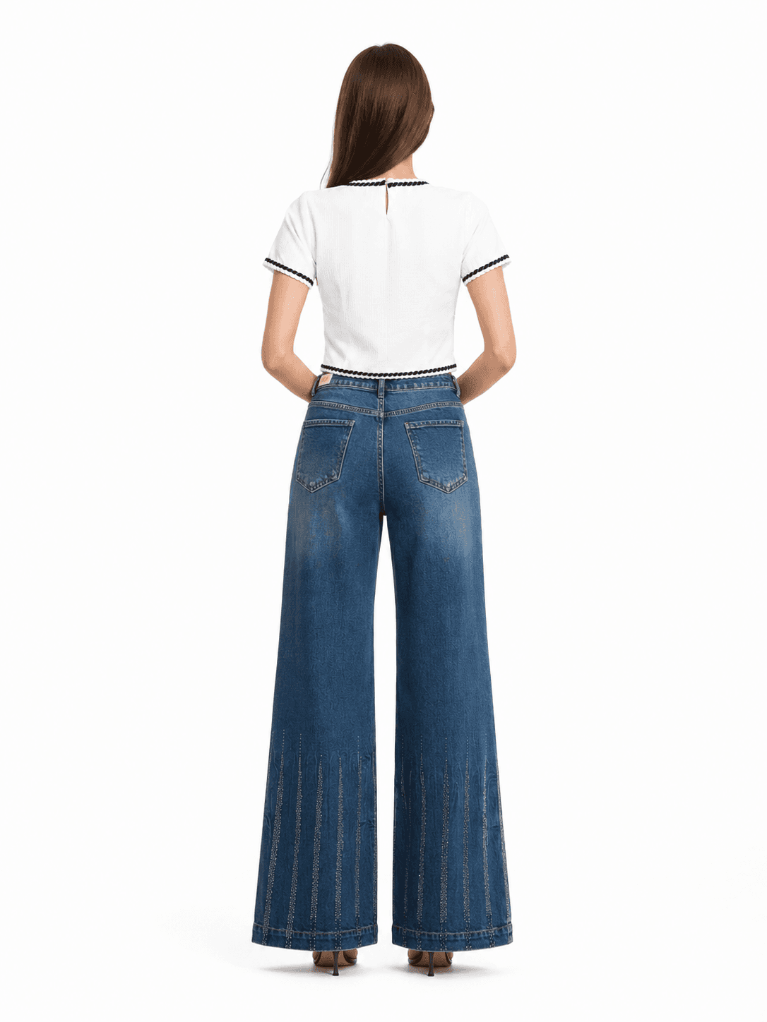 Elegant Tweed Asymmetric Top ZBP6069