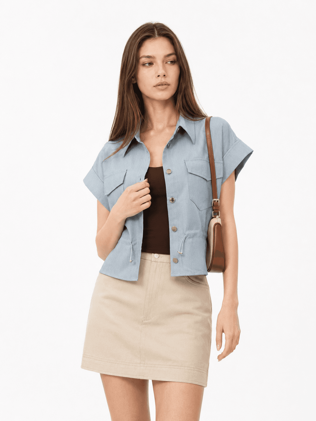 Cinched Waist Top ZBP6089
