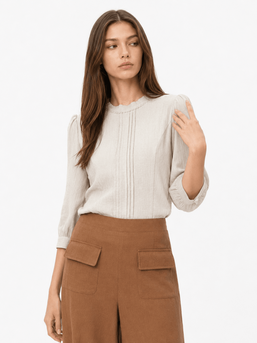 Pleated Detail Shirt ZBP6091